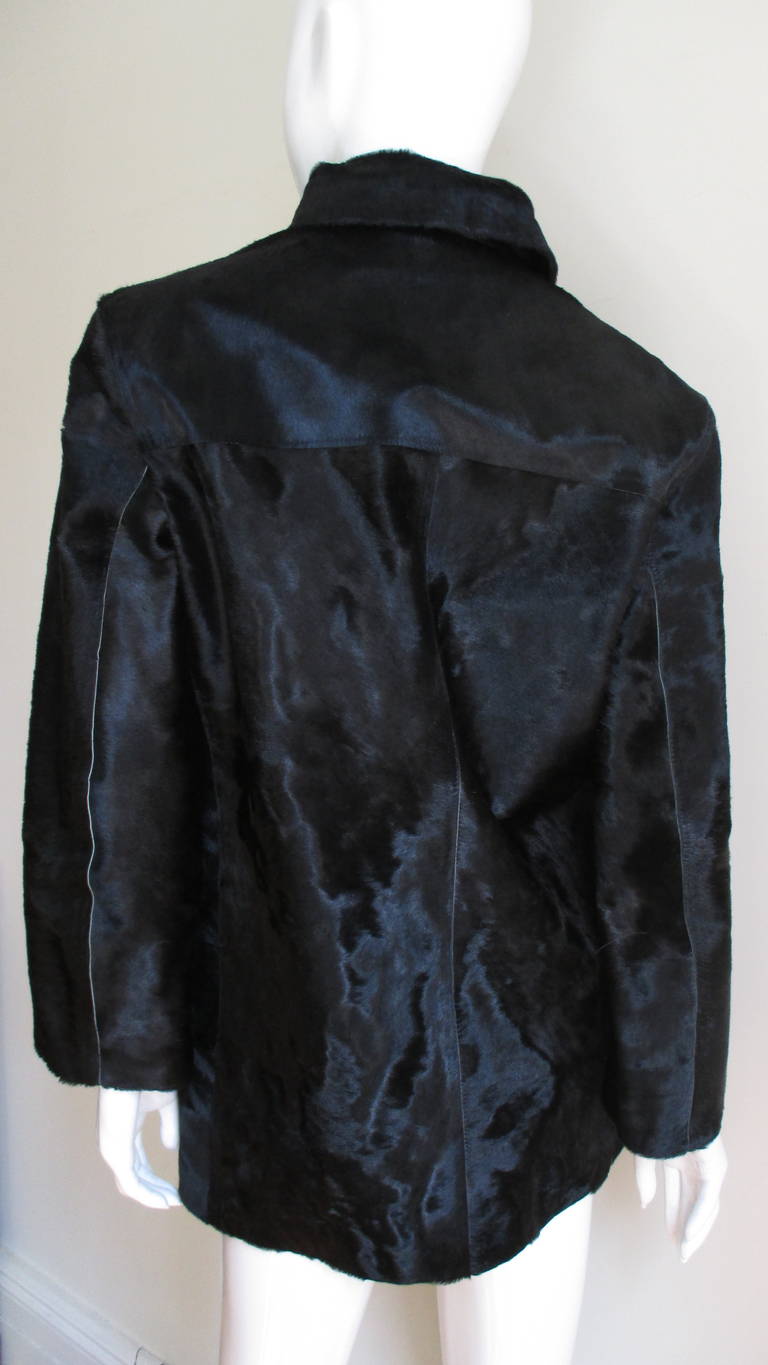 Vintage Gianni Versace Pony Fur Jacket 2