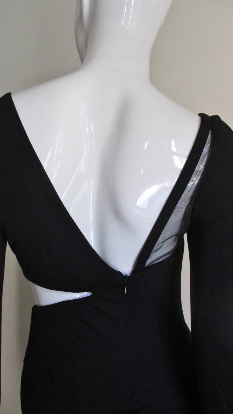 1990s Gianni Versace Vintage Cutout Dress with Hardware 5