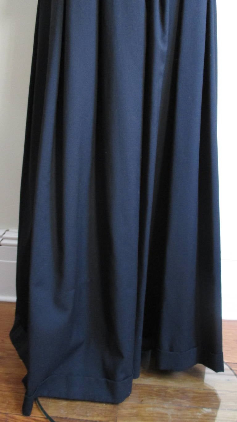 Early Alexander McQueen Spiral Waist Wide Leg Pants In New Condition In Water Mill, NY