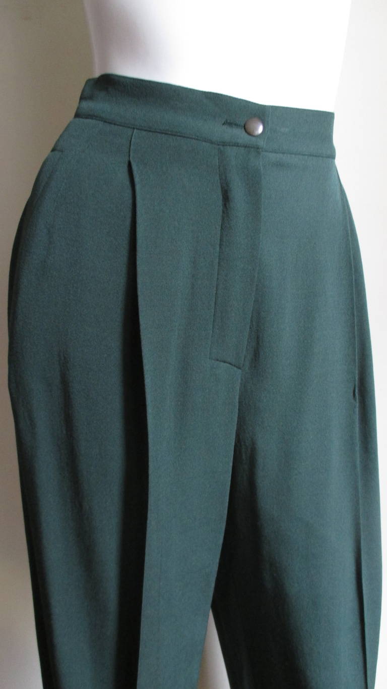 Women's Claude Montana 3 Piece Jacket, Skirt and Pants Suit 1980s