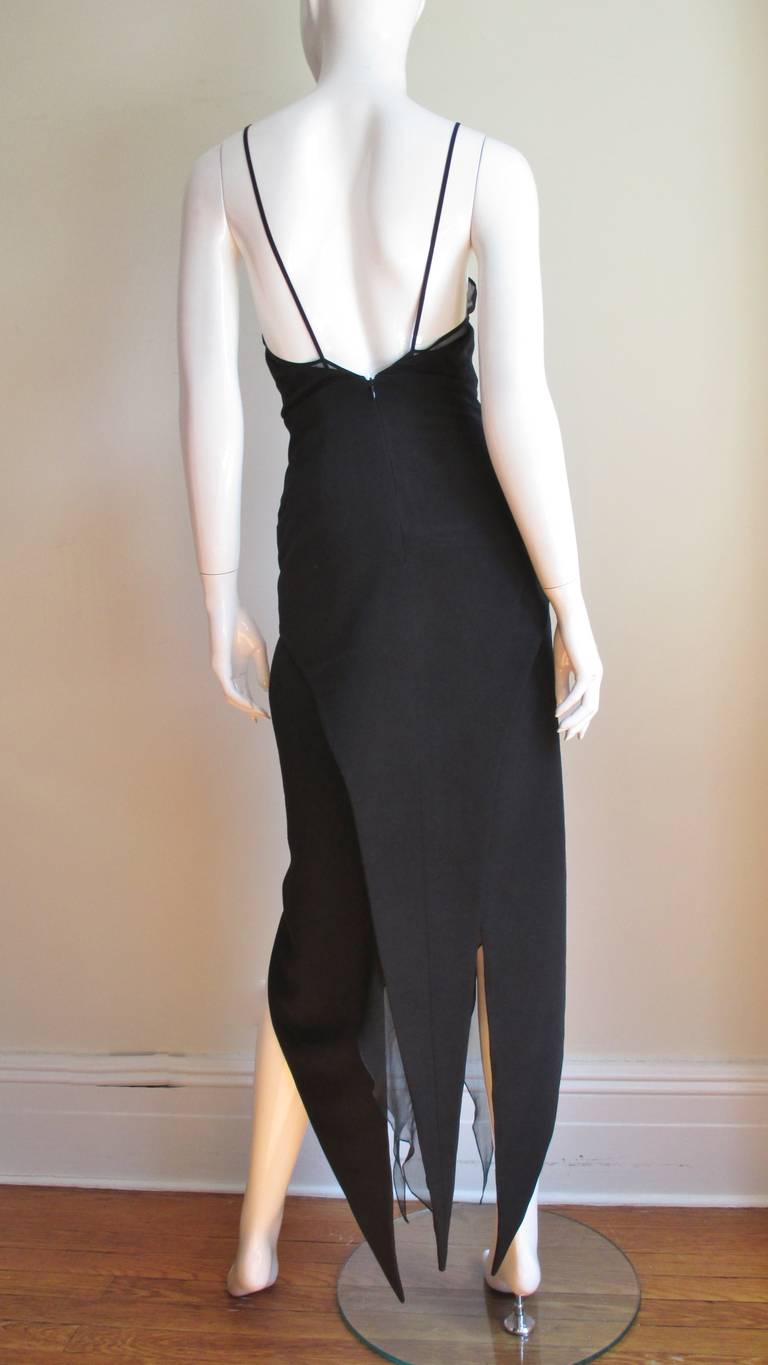 1990s Karl Lagerfeld Plunge Dress 4