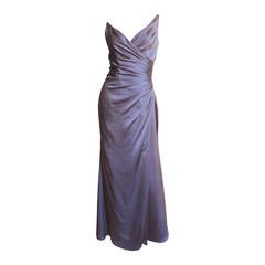 Sophie Sitbon Mauve Silk Wrap Gown