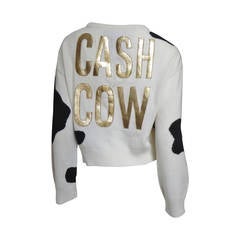 Moschino Couture ' Cash Cow ' Cashmere Sweater