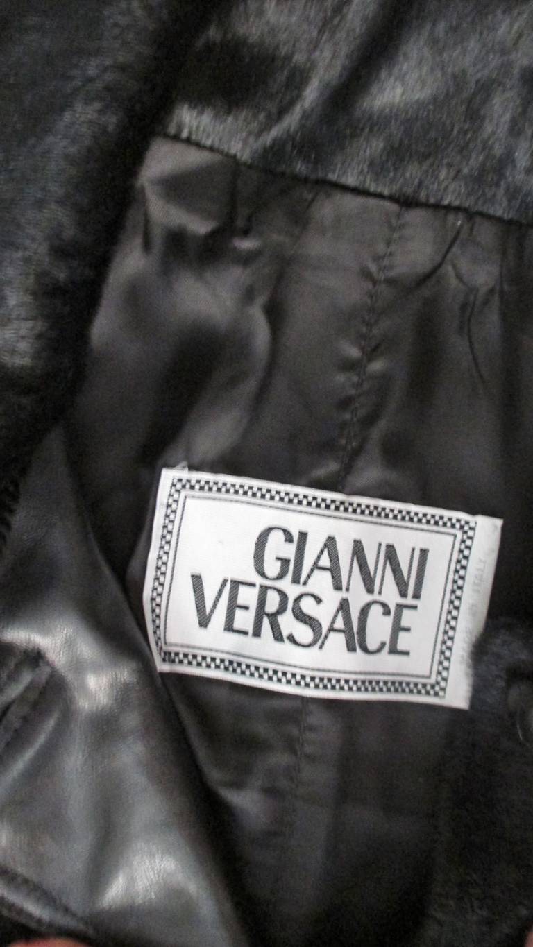 Vintage Gianni Versace Pony Fur Jacket 5