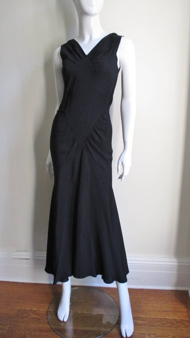 1930s Mermaid Gown with Broiderie Anglaise Shrug 5