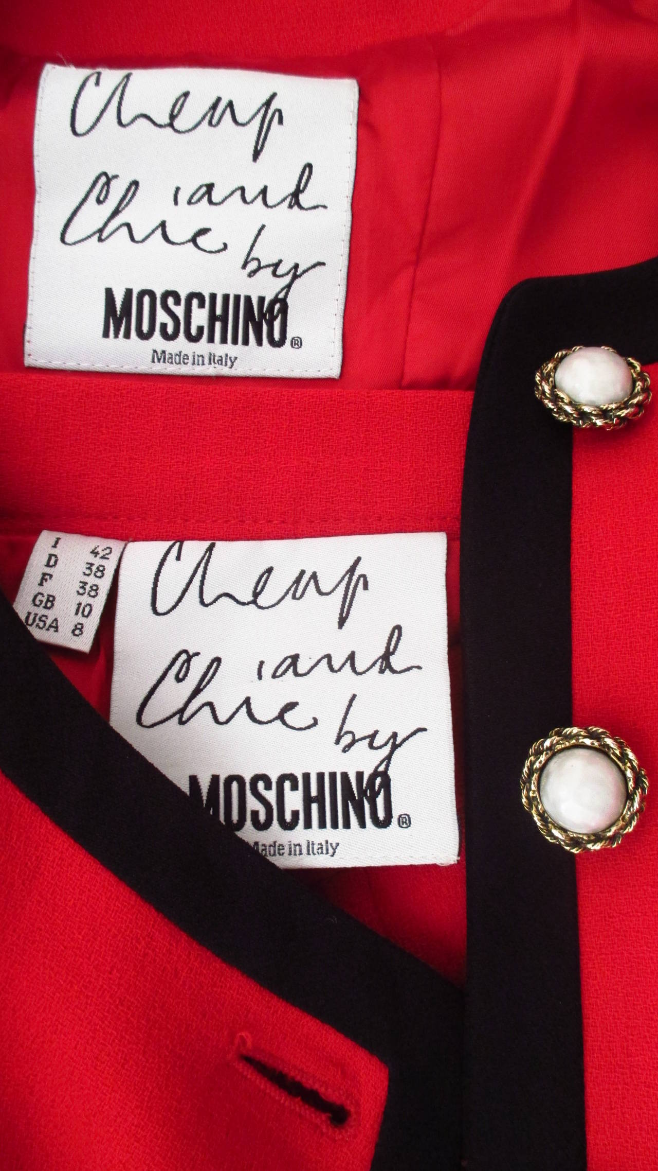 Moschino ' Let's Twist Again! ' Skirt Suit 4
