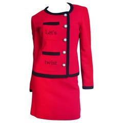 Moschino ' Let's Twist Again! ' Skirt Suit