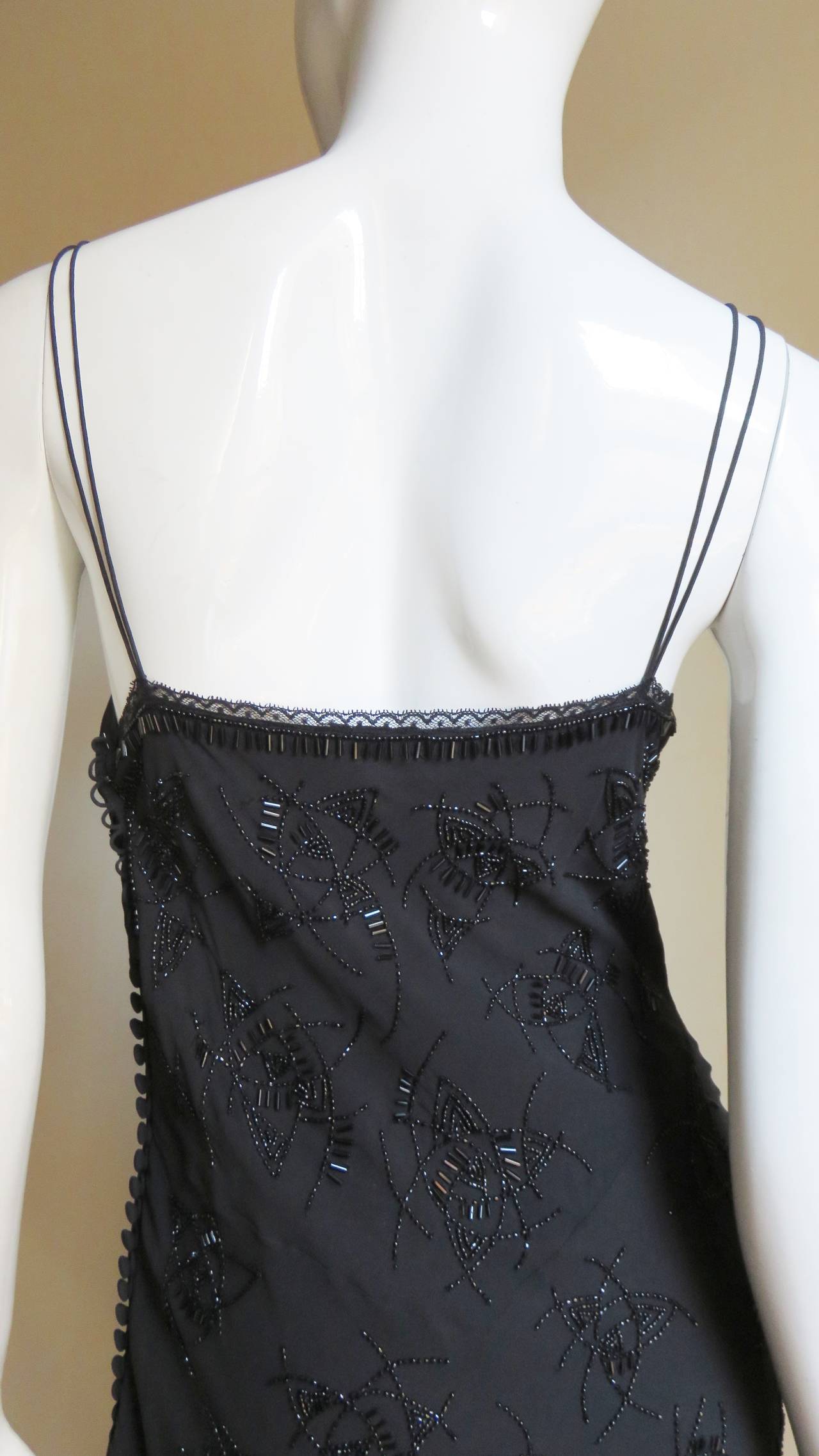 Christian Dior Beaded Slip Dress For Sale at 1stdibs