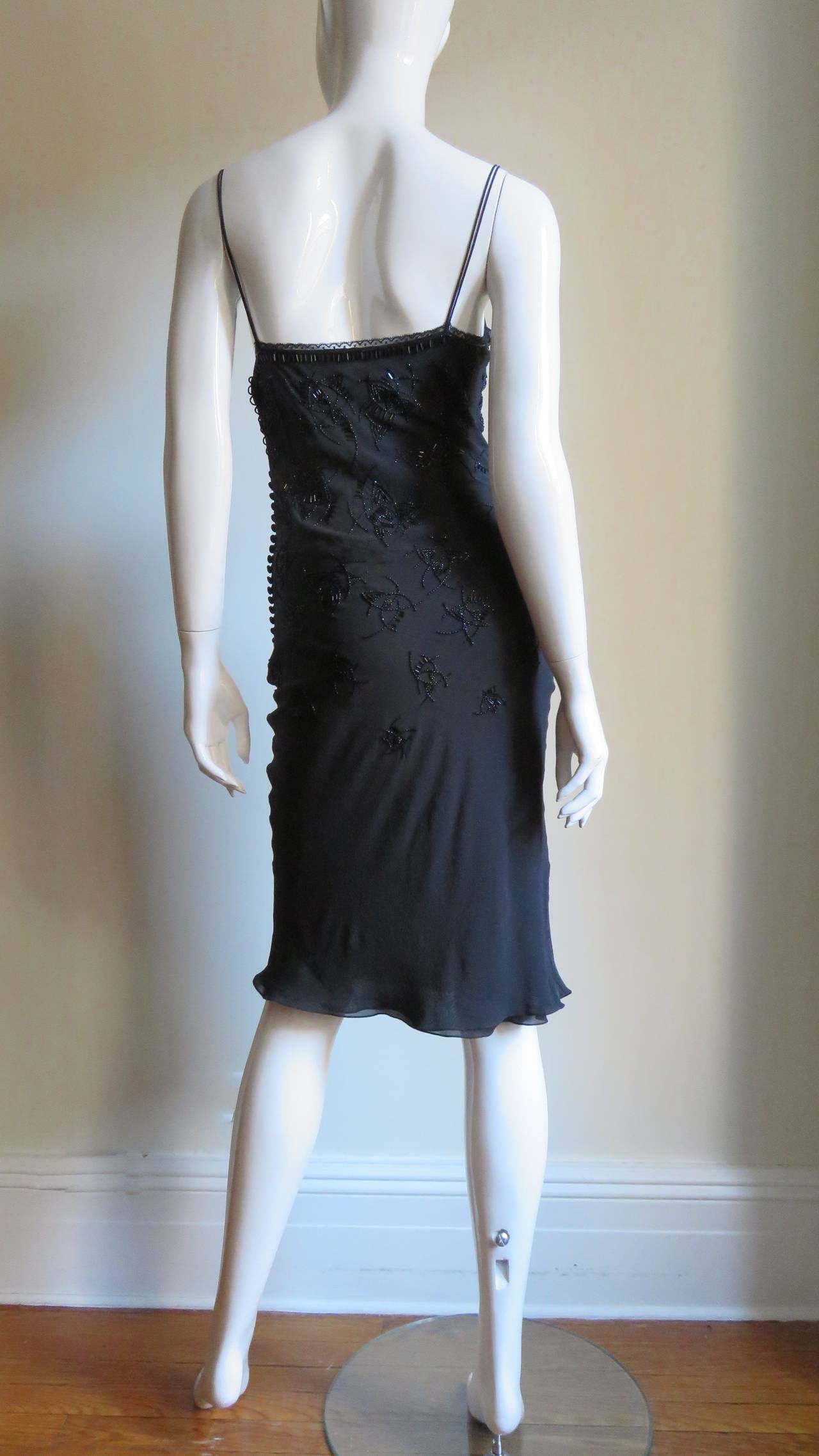 Christian Dior Beaded Slip Dress For Sale at 1stdibs