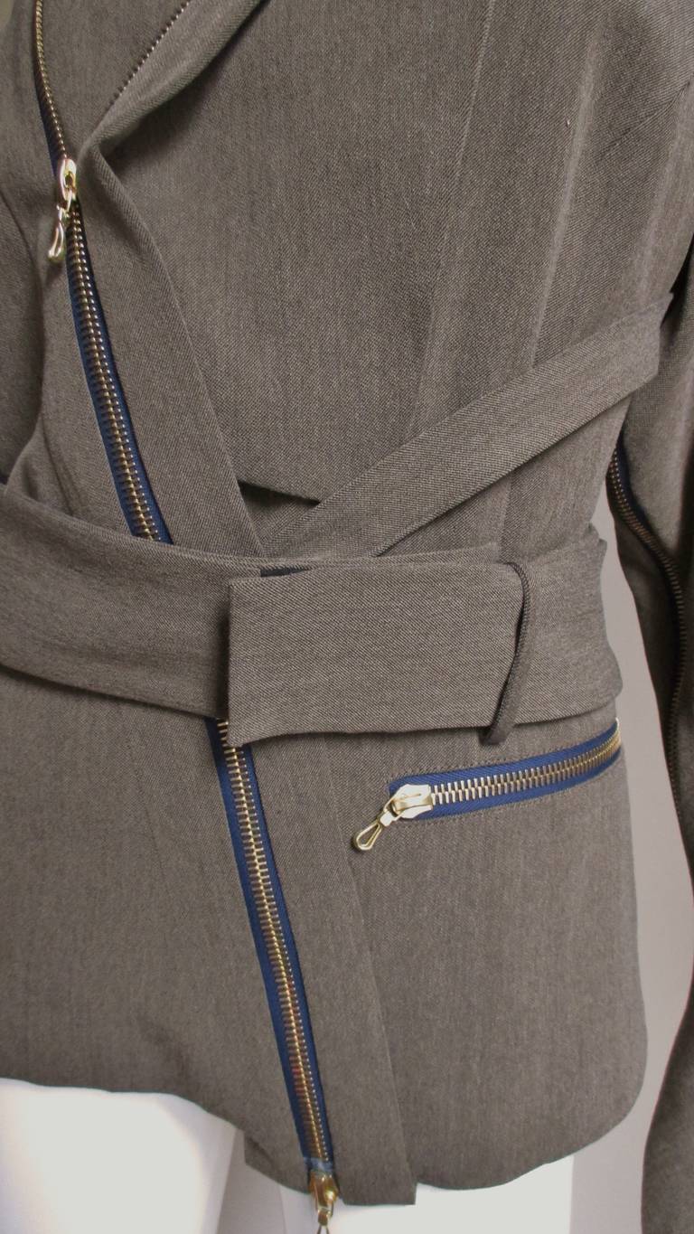 Gray Vivienne Westwood Convertible Bondage Jacket Cape