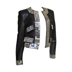 Moschino " Mirrors " Leather Jacket 5