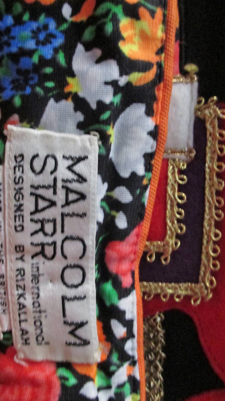 1970's Malcolm Starr Carousel Maxi Skirt 5