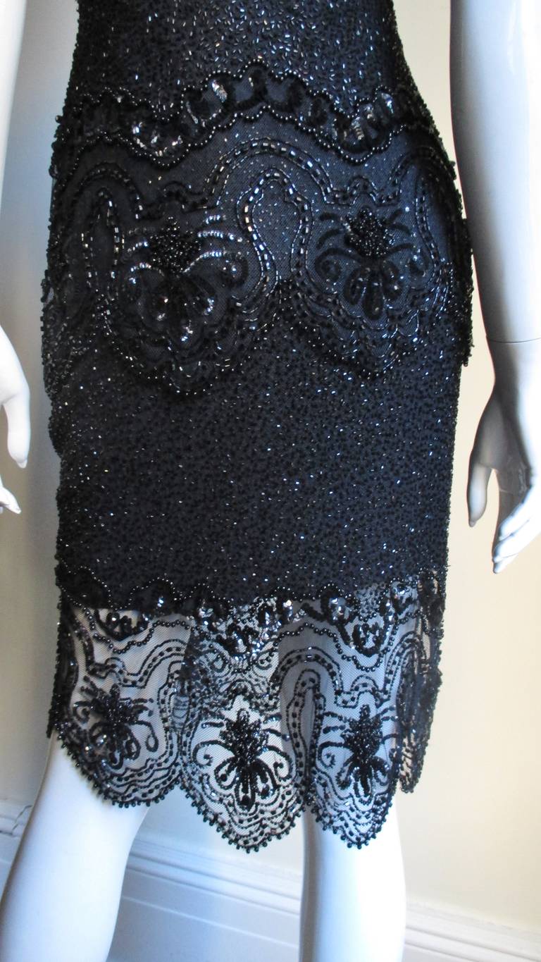 1990s Fabrice Couture Beaded Camisole and Skirt 3