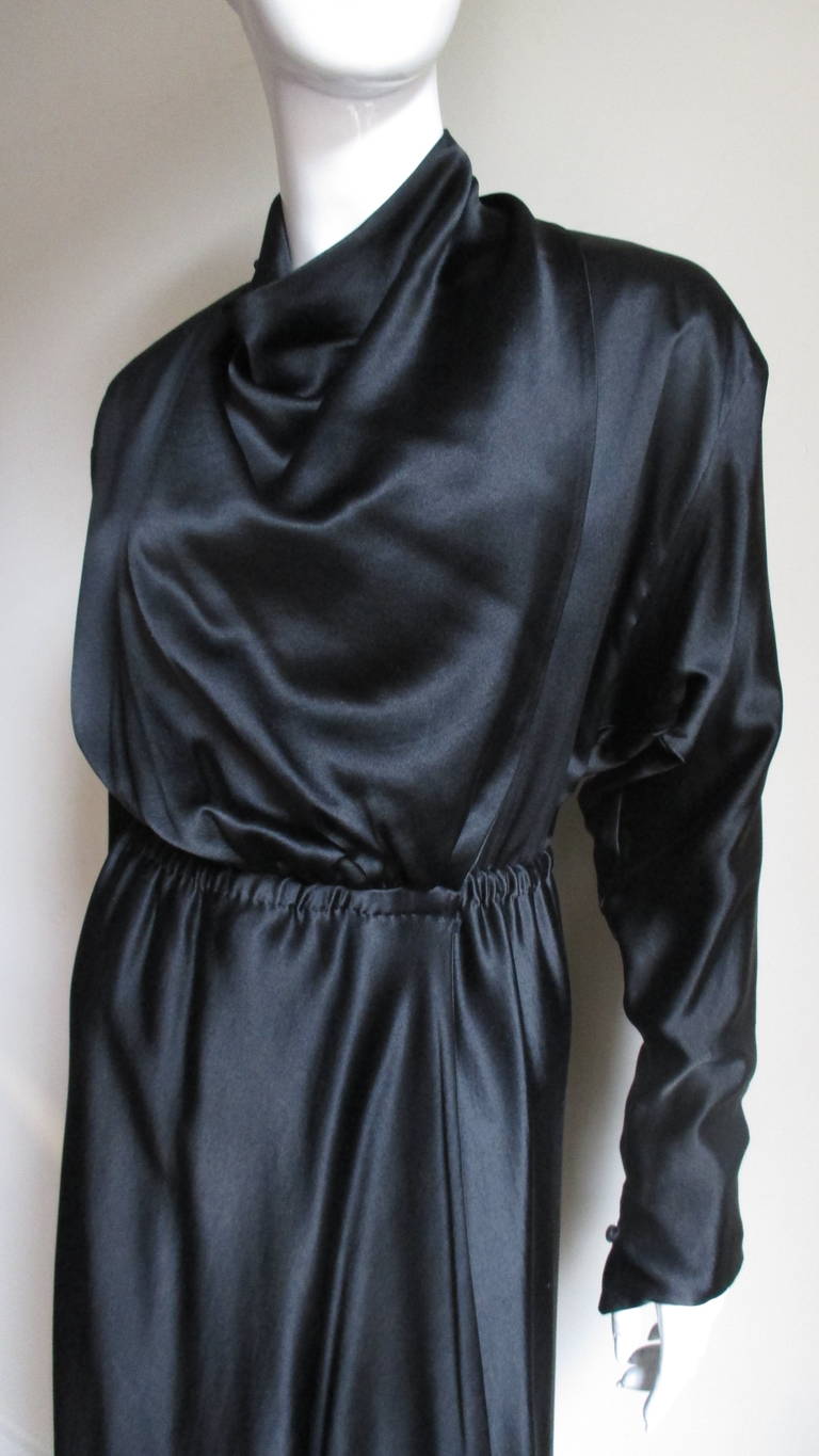 Halston 1970s Silk Wrap Dress For Sale at 1stDibs | halston wraps 70s ...