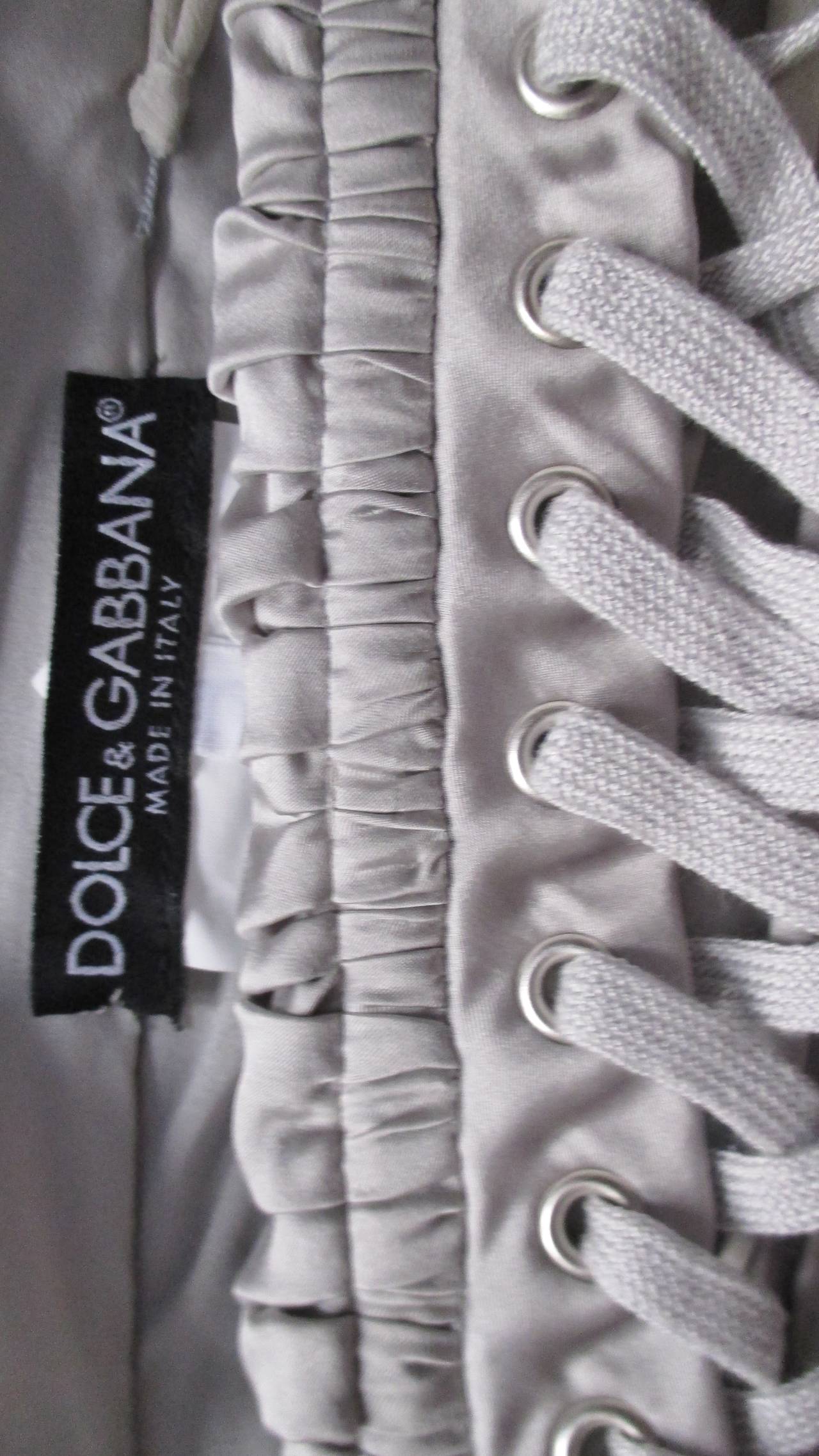 Dolce & Gabbana Side Lace-up Bra Dress 3