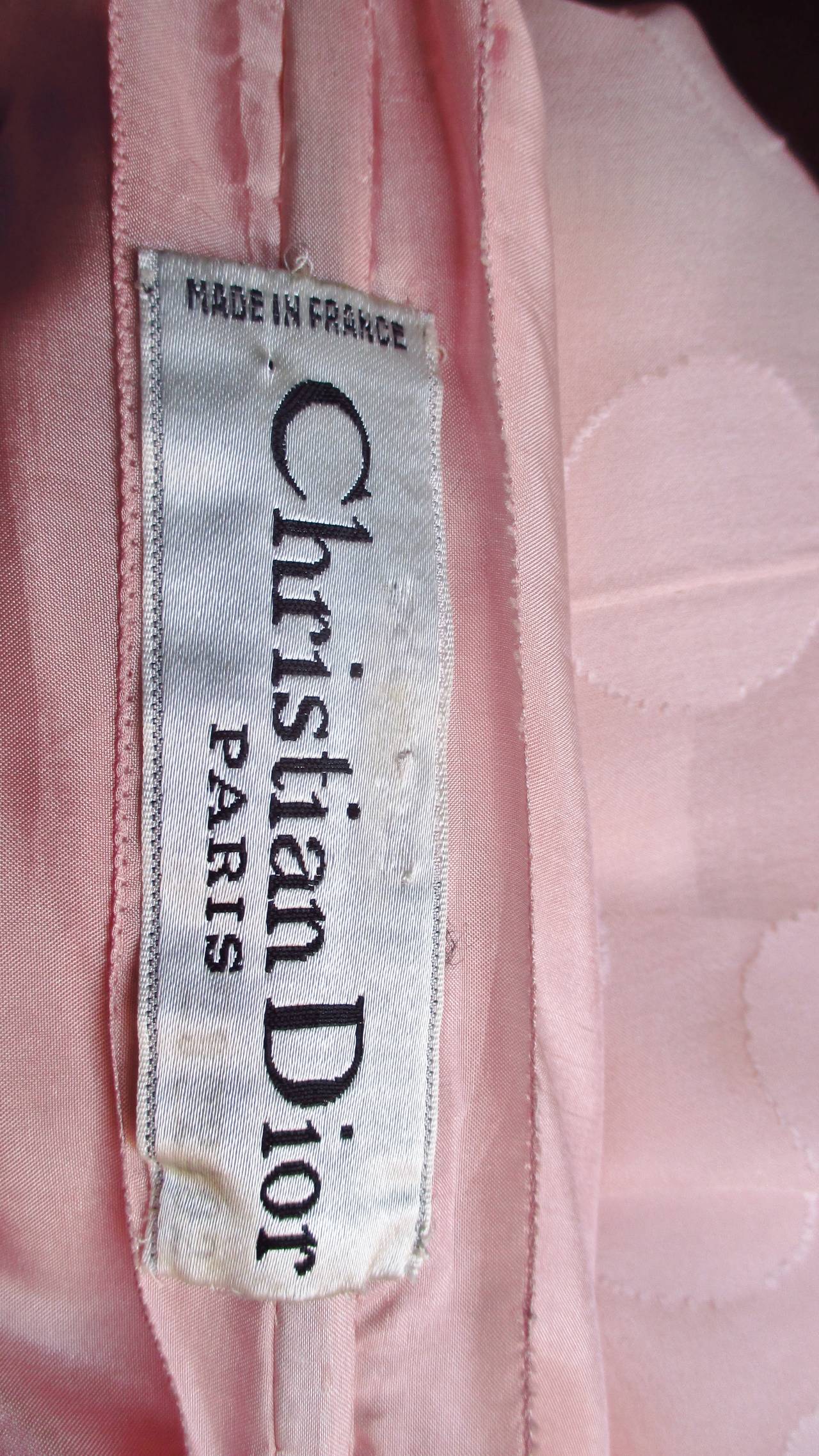 1950s Christian Dior Numbered Silk Halter Dress 6
