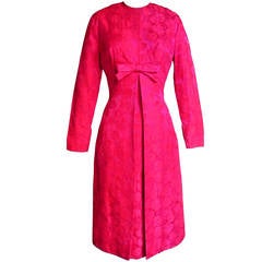 1950's Suzy Perette Damask Shift & Overdress 5