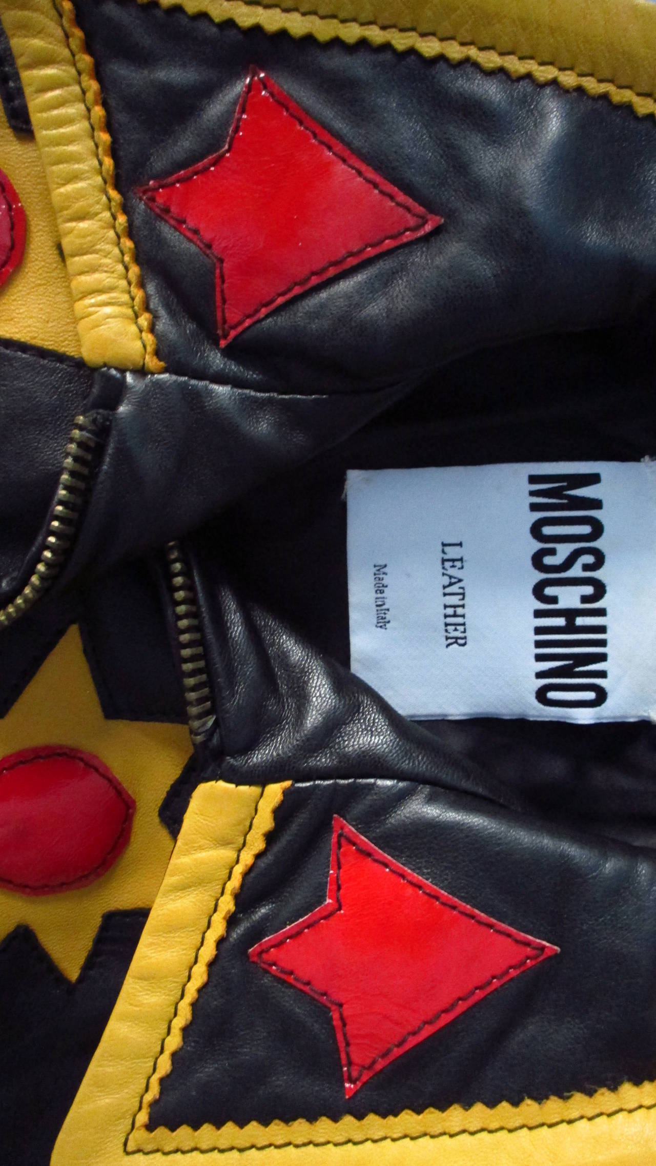 Fabulous Moschino Detailed Leather ' Heart ' Jacket 6
