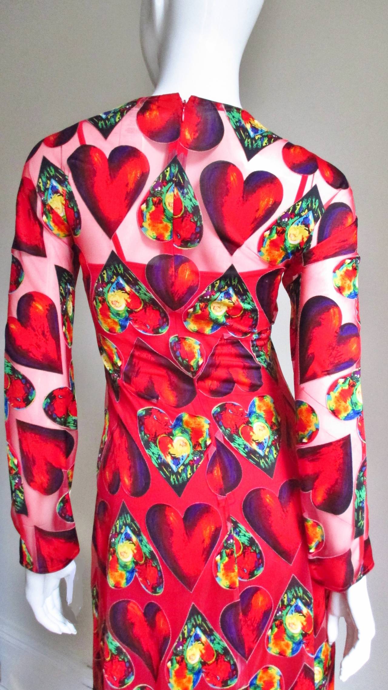 1990's Gianni Versace Heart Dress 2