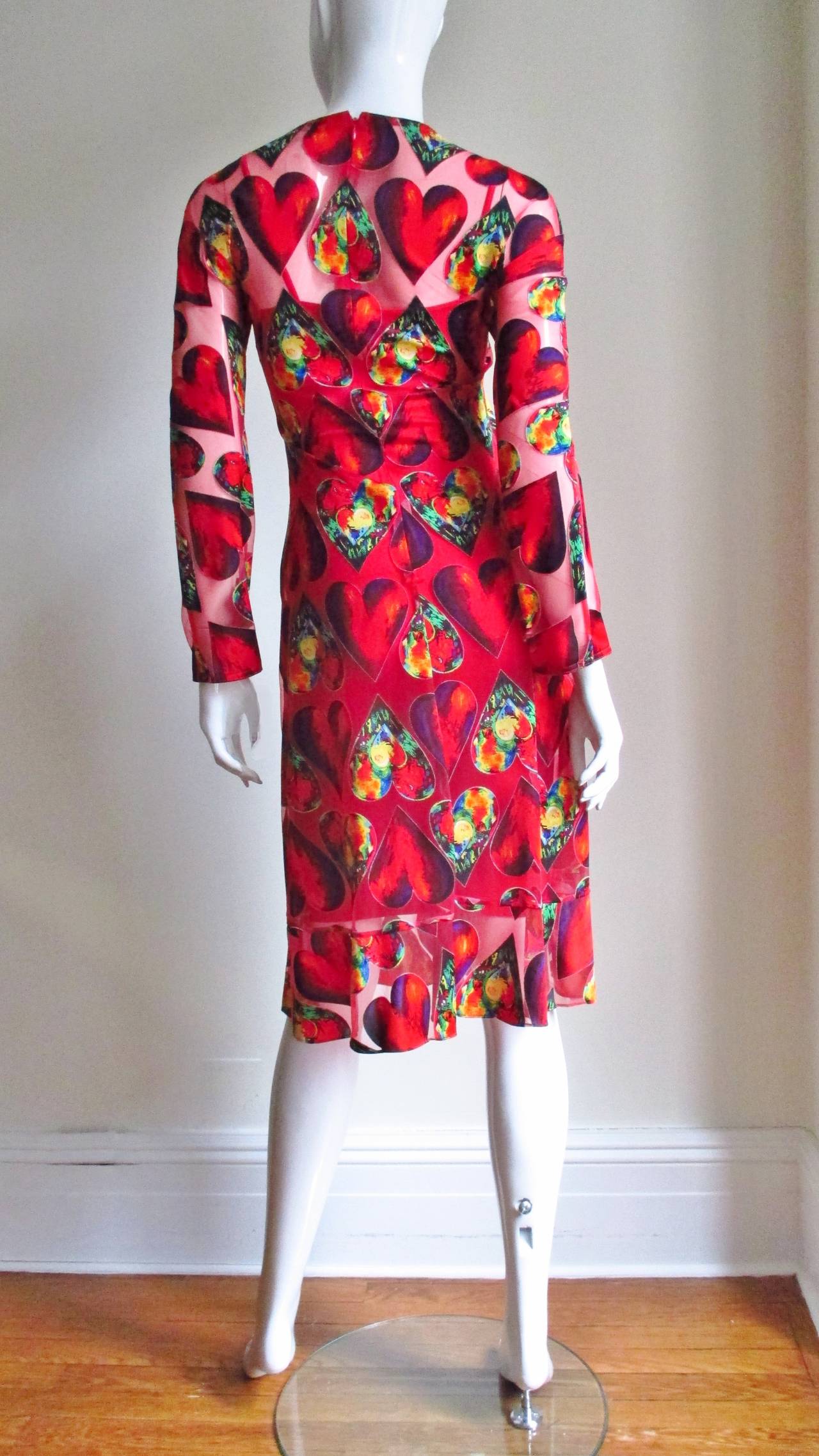 1990's Gianni Versace Heart Dress 4