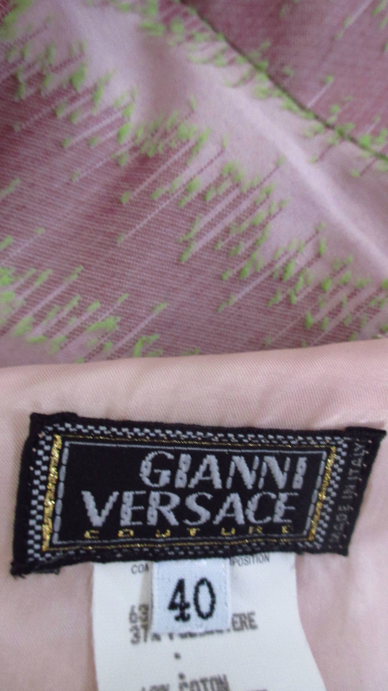 Gianni Versace Couture Silk Dress & Coat 6