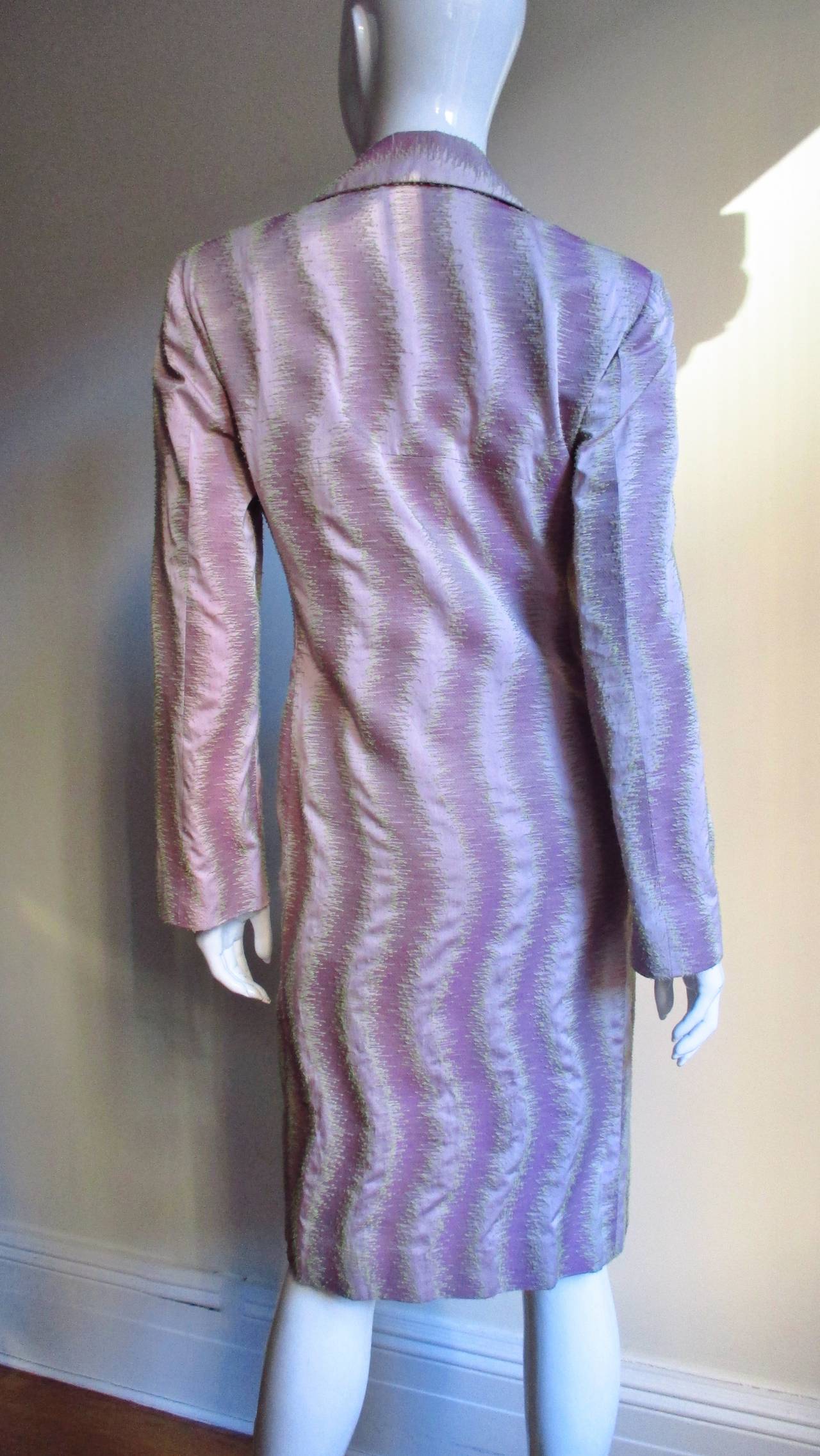 Gianni Versace Couture Silk Dress & Coat 3