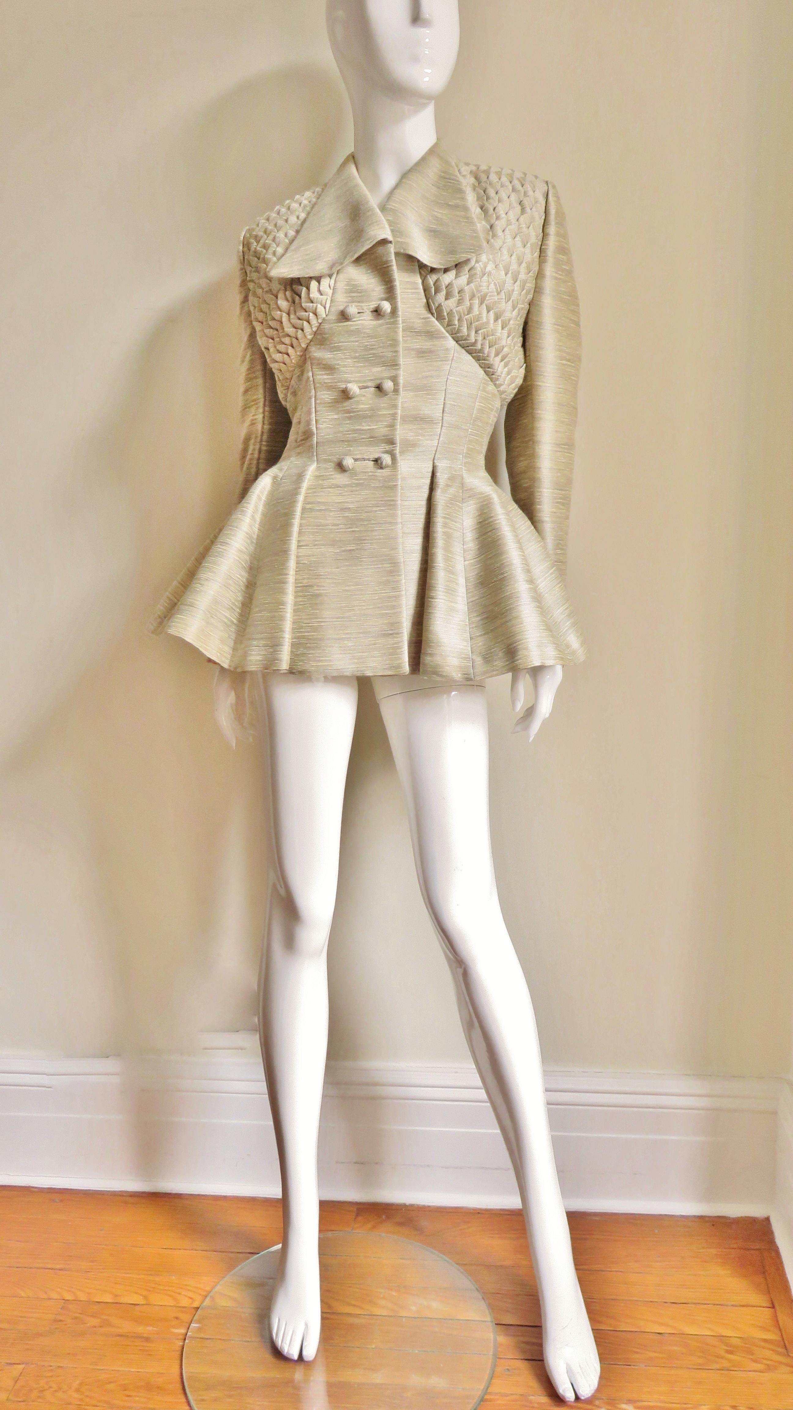 1940s Lilli Ann Silk Jacket with Elaborate Detail For Sale 3