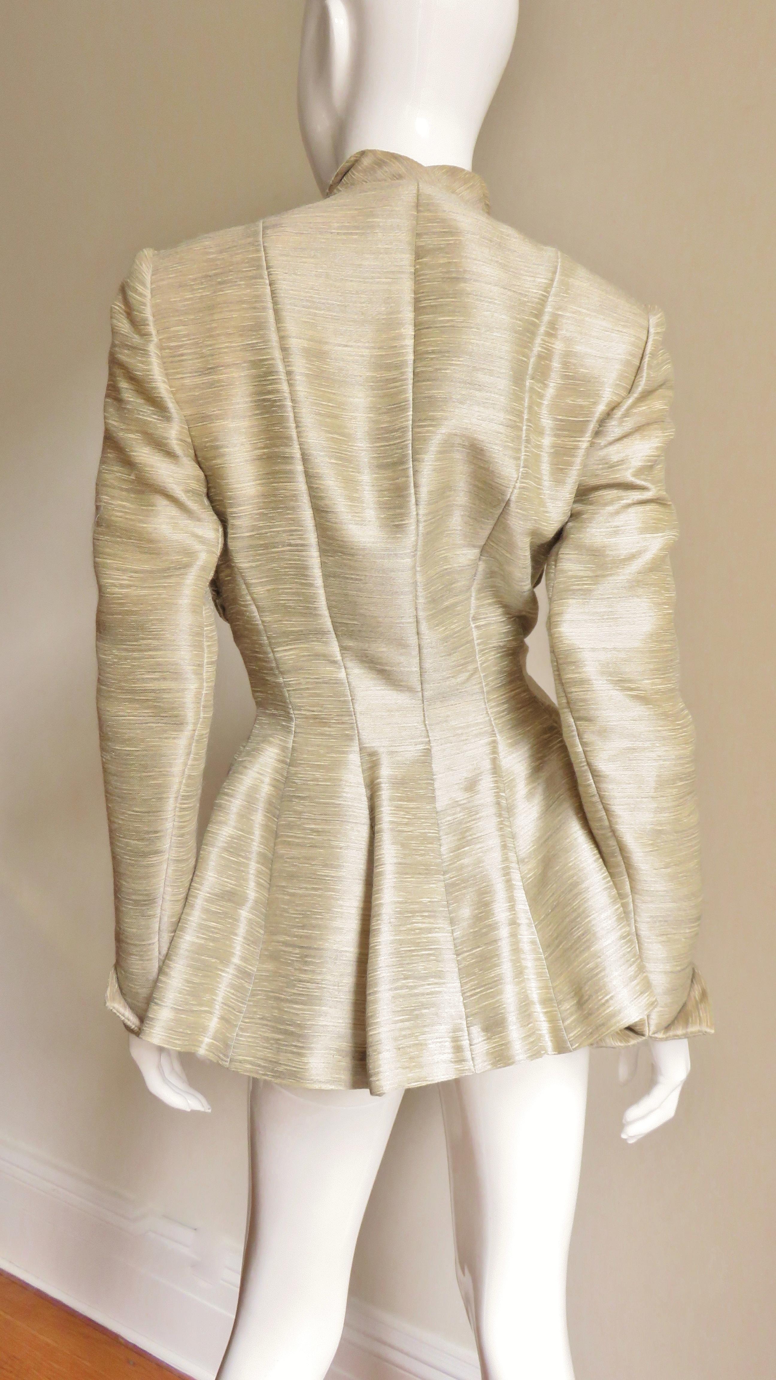 1940s Lilli Ann Silk Jacket with Elaborate Detail For Sale 4