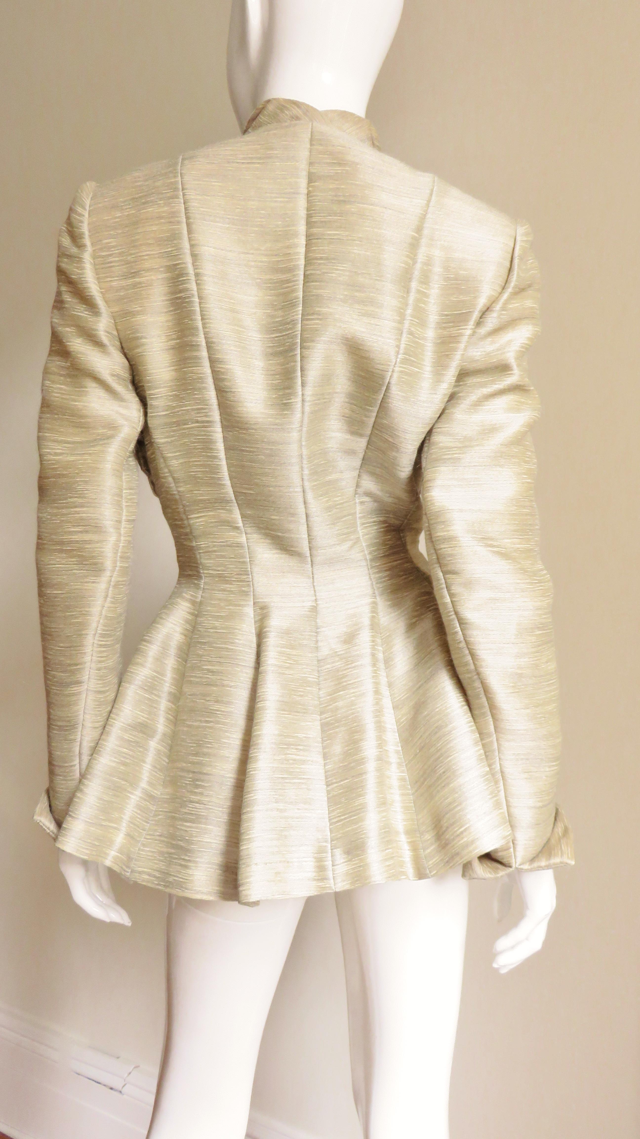 1940s Lilli Ann Silk Jacket with Elaborate Detail For Sale 5