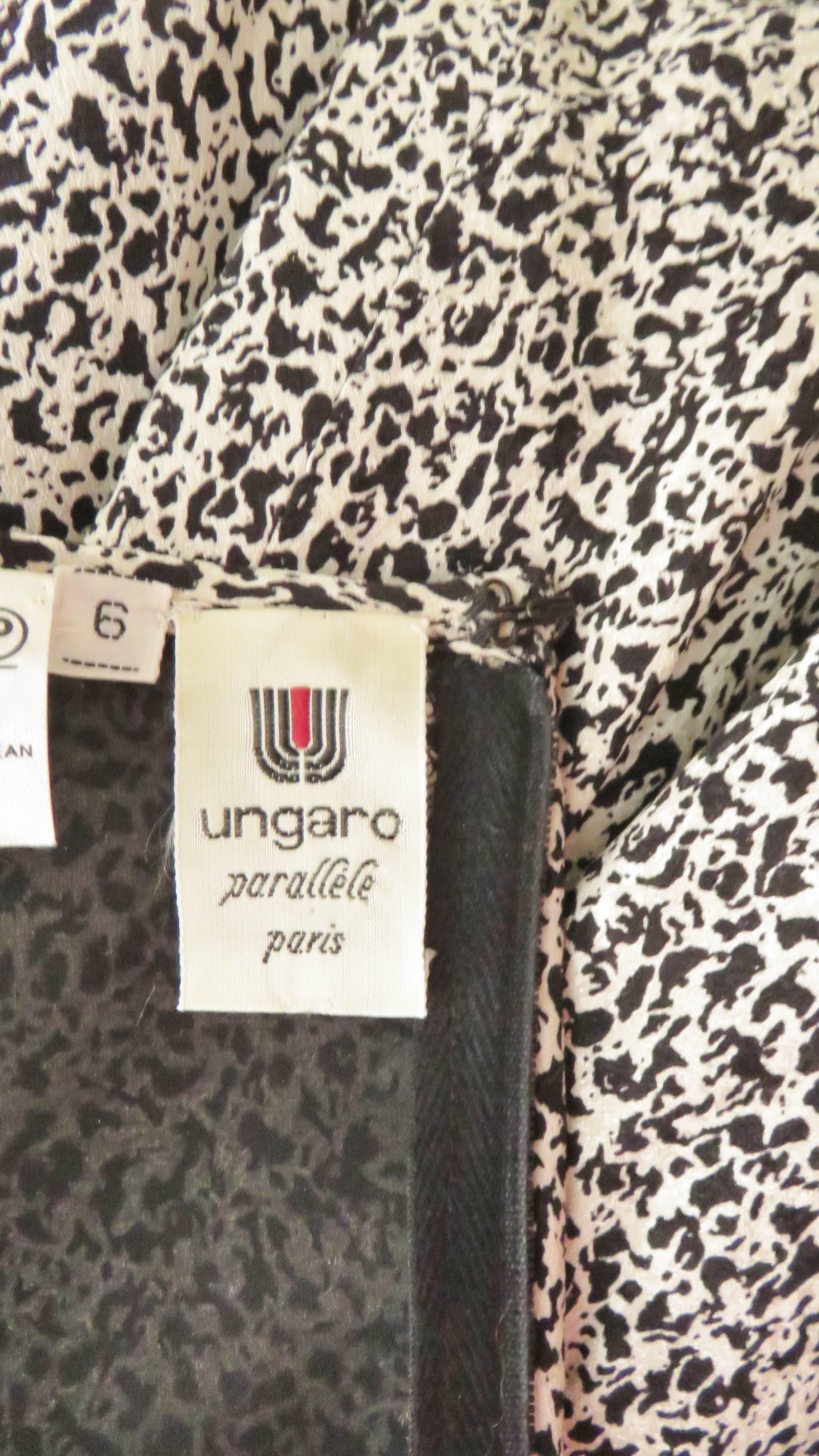 Emanuel Ungaro Silk Dress 1980s For Sale 8