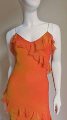 Christian Dior Silk Ruffle Gown