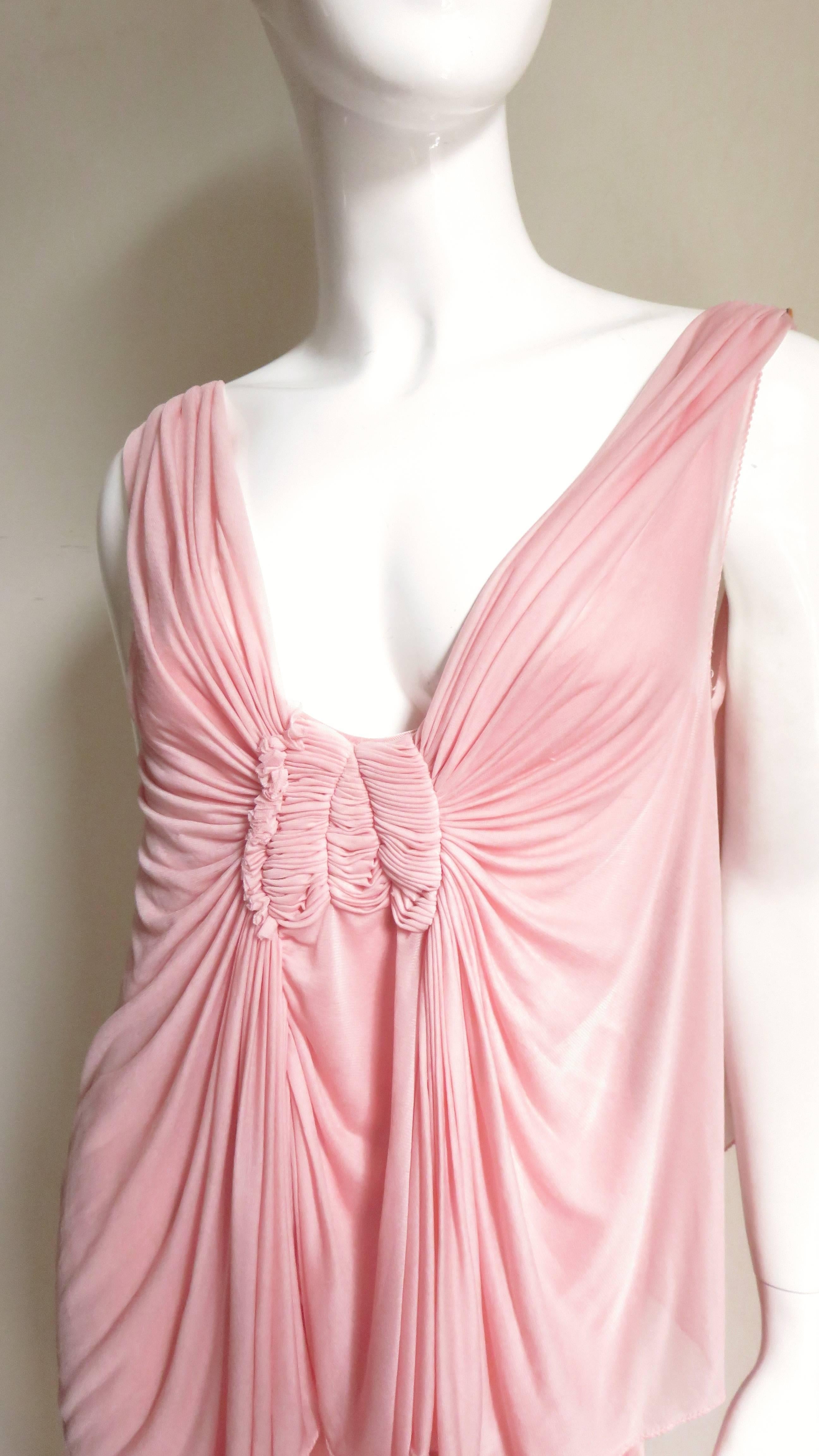 Tom Ford Gucci Plunging Silk Dress In New Condition In Water Mill, NY