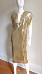 Fabulous Ferrara 1970s Metal Mesh Midi & Maxi Dress