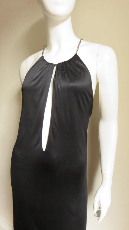 2000 Tom Ford For Gucci Chain Neck Silk Dress For Sale at 1stDibs