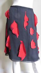 Moschino Silk ' Lips ' Skirt