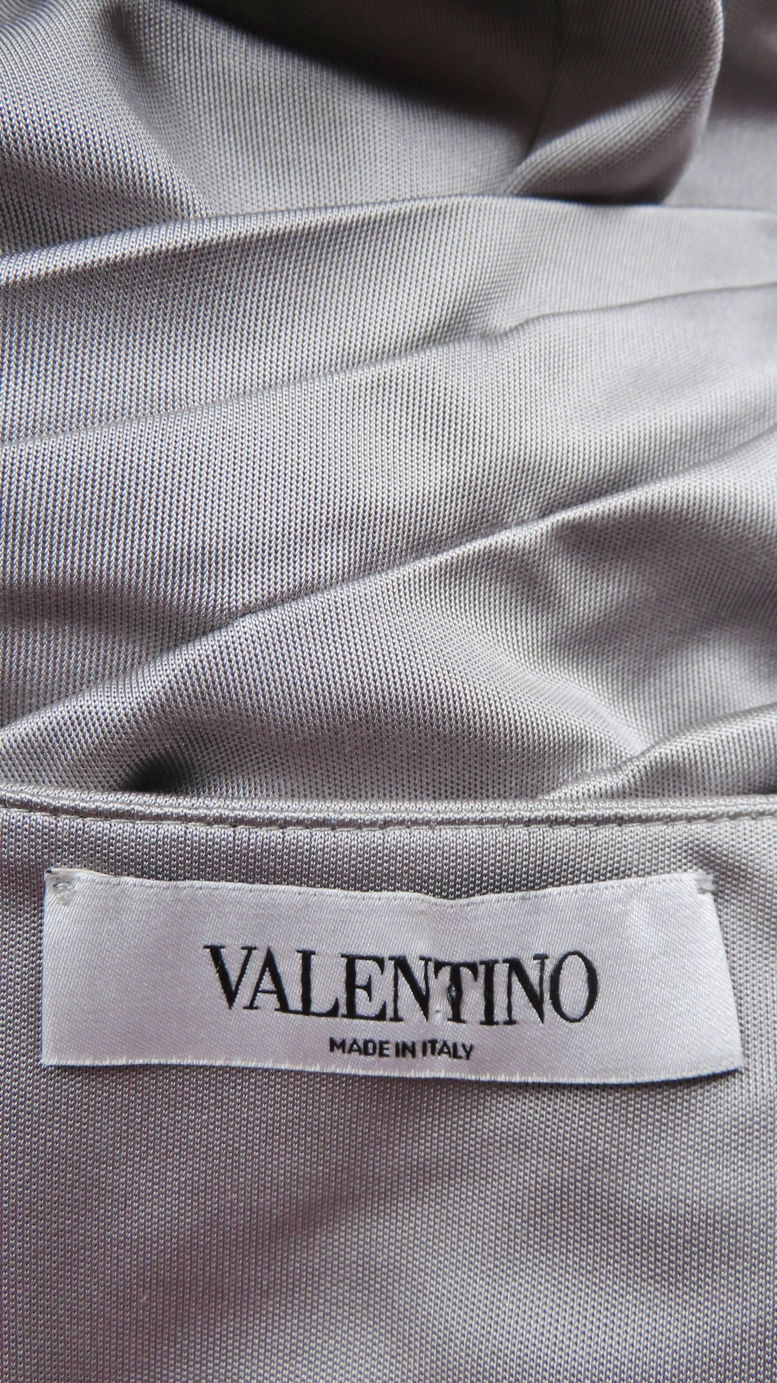 Valentino Silk Jersey Bodycon Dress For Sale 7