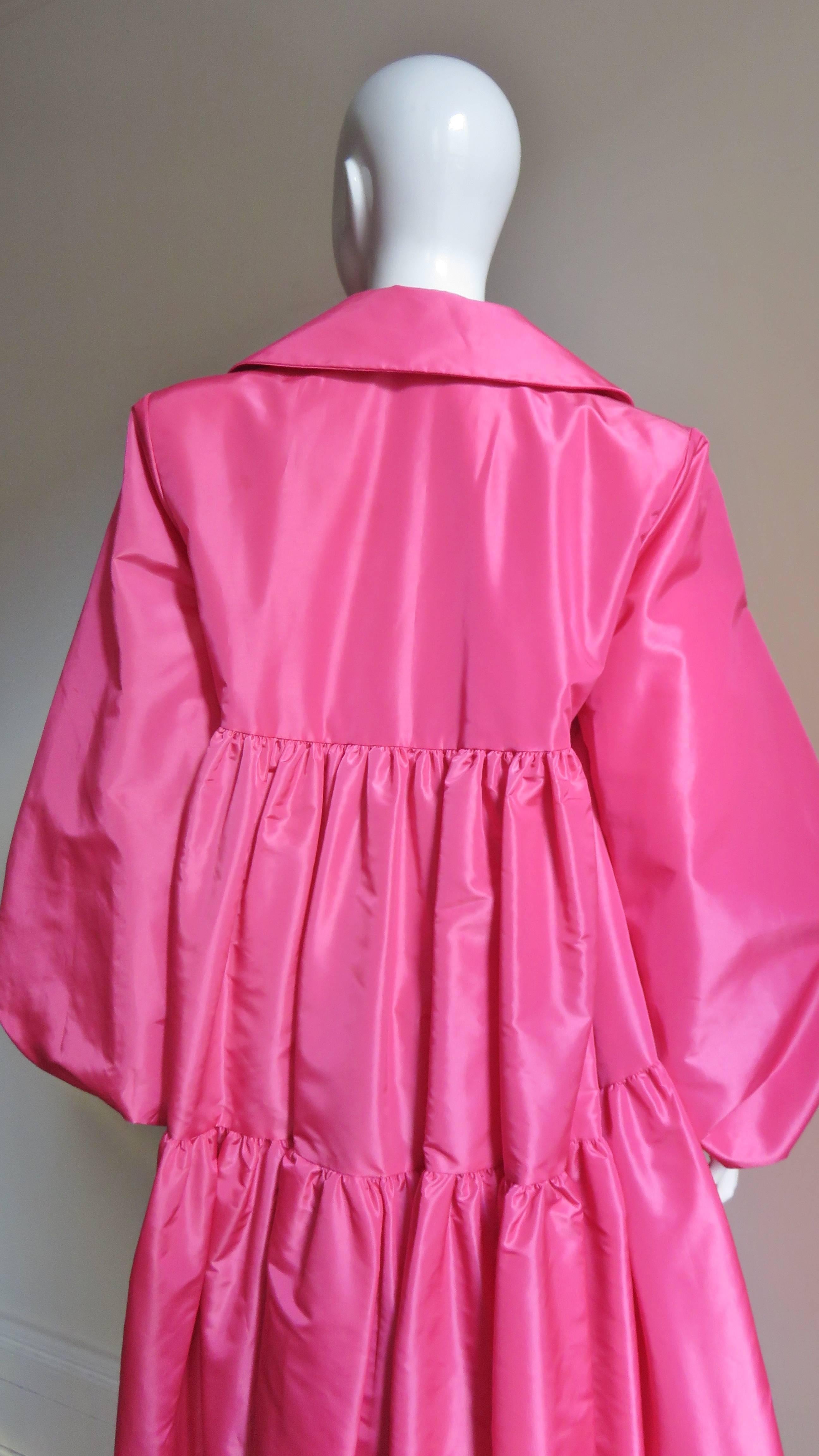 Victor Costa New Swing Coat 1980s In Excellent Condition In Water Mill, NY