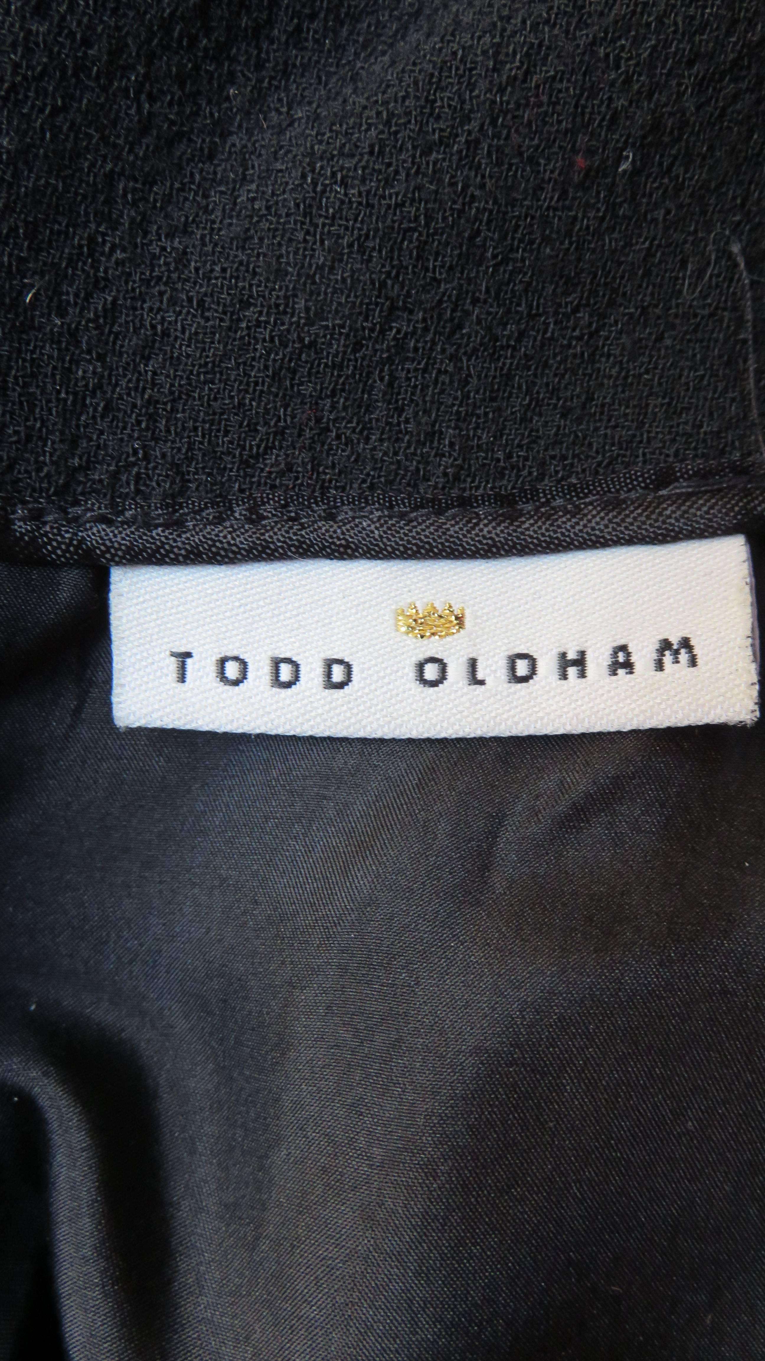Todd Oldham Vestido de pasarela sin espalda Años 90 5