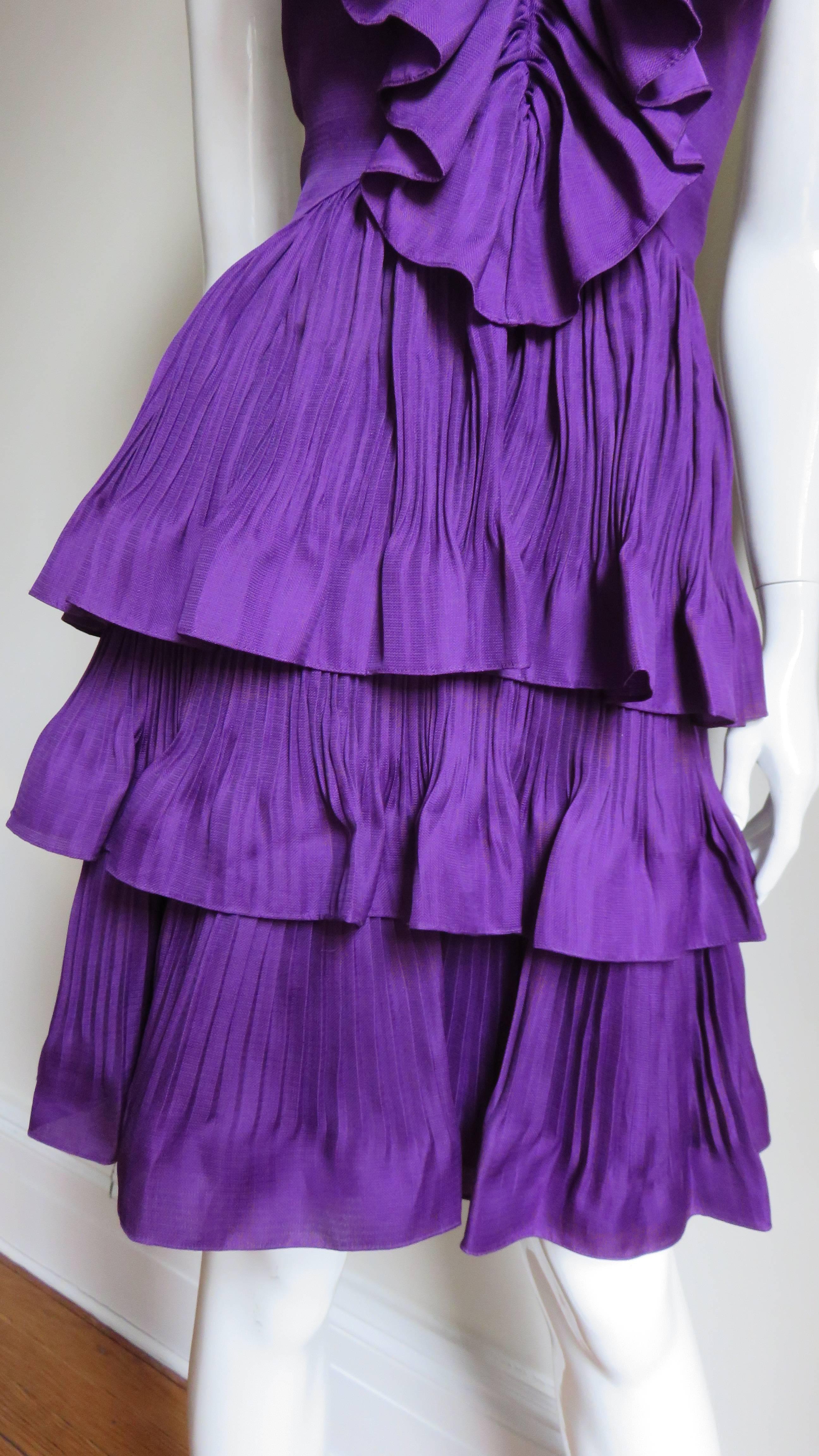 John Galliano for Christian Dior 2009 Plunge Silk Halter Dress 4