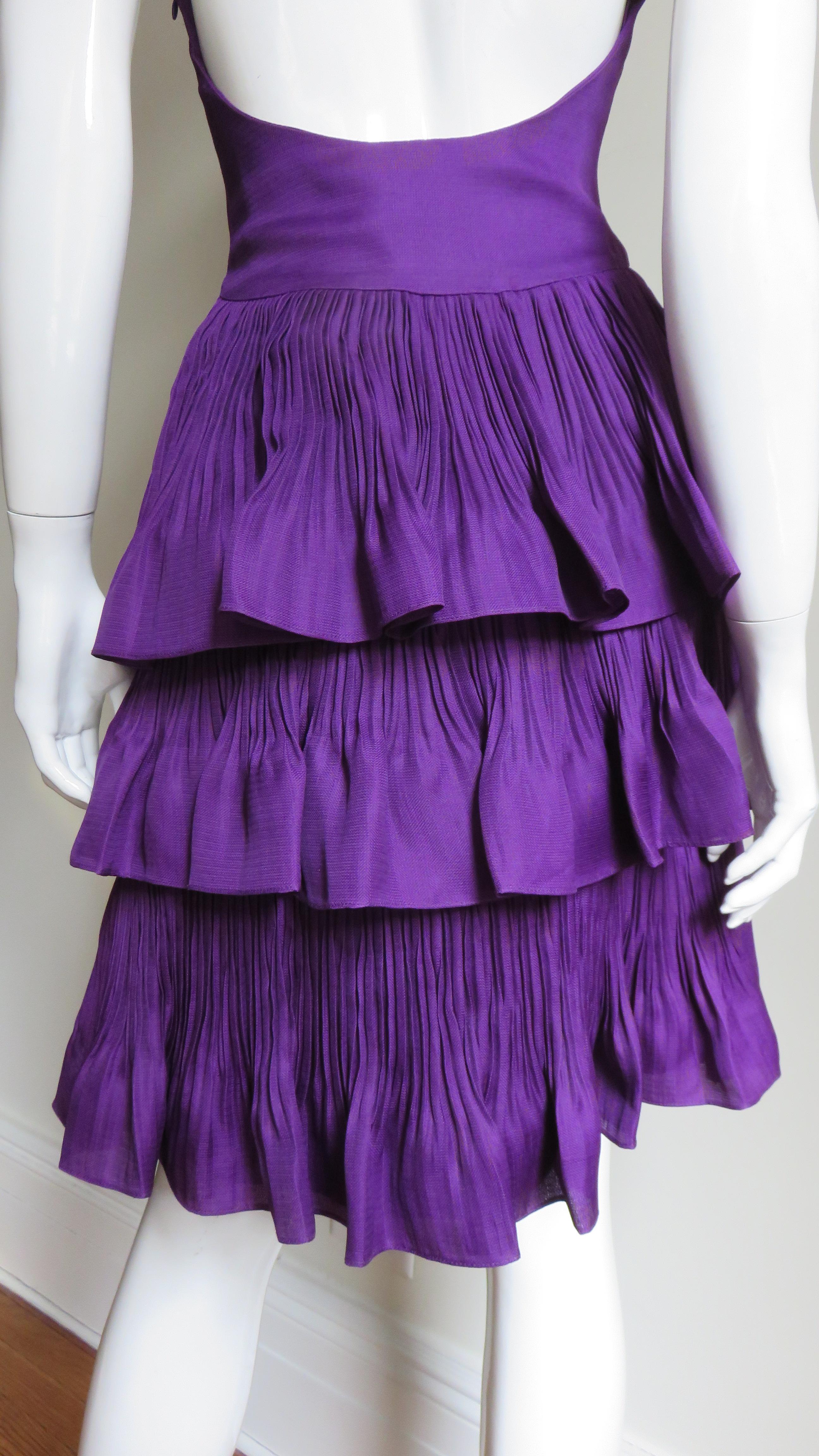 John Galliano for Christian Dior 2009 Plunge Silk Halter Dress 12