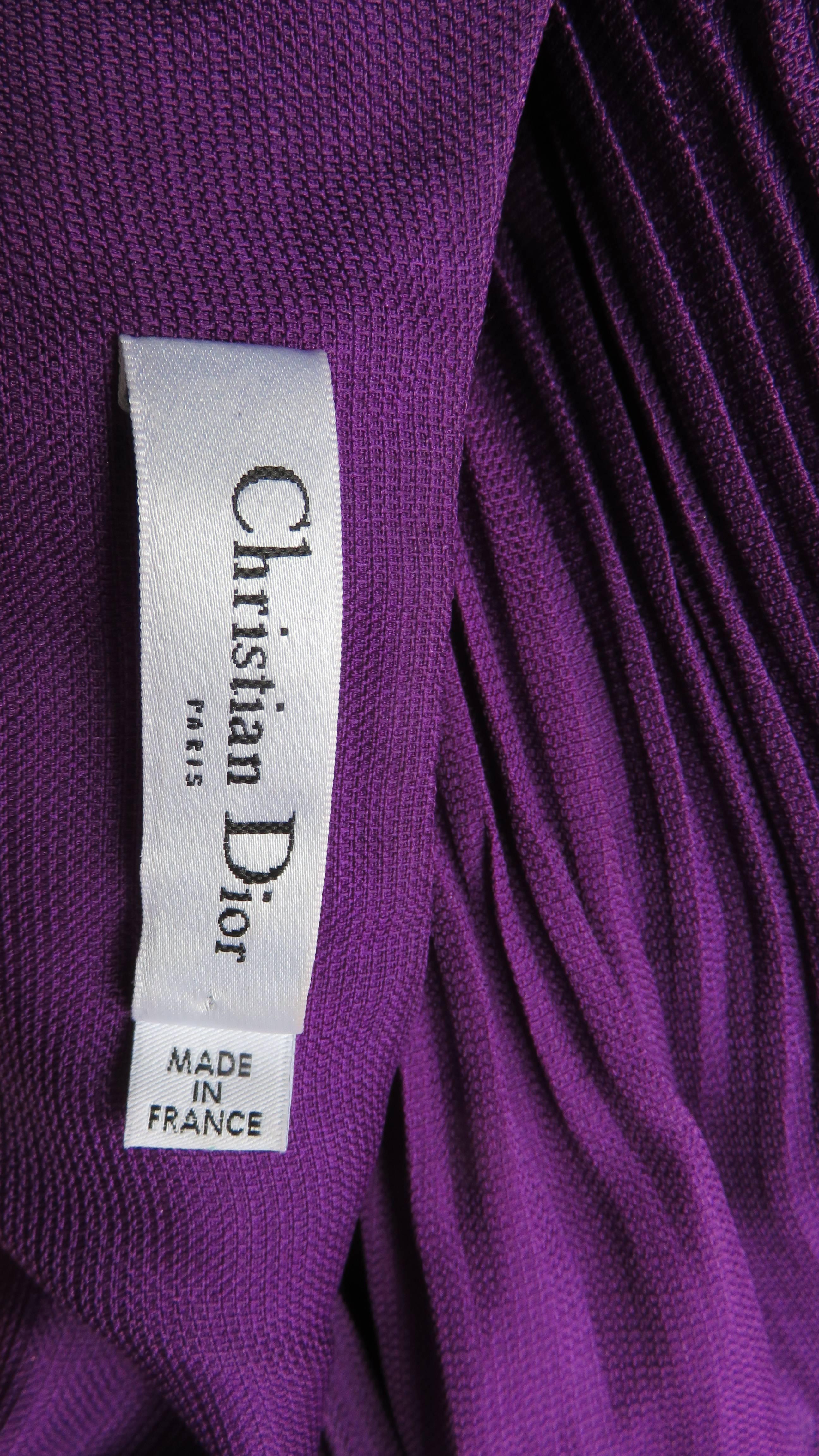 John Galliano for Christian Dior 2009 Plunge Silk Halter Dress 14