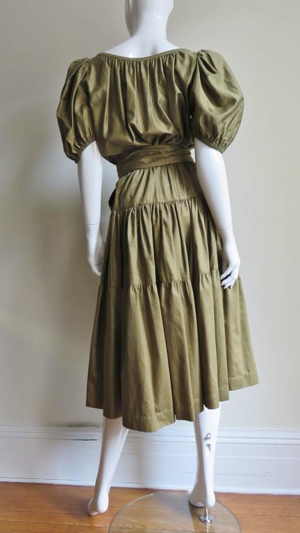 S/S 1977 Yves Saint Laurent Peasant Top & Skirt