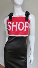 Moschino Couture Sequin SHOP Sign Dress
