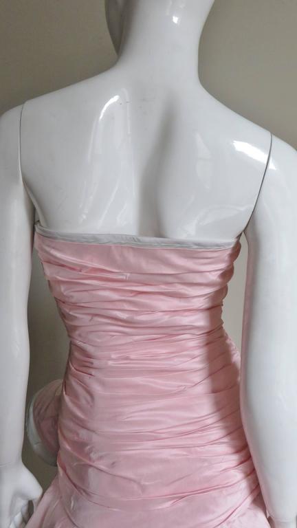 Mignon Strapless Bustier Dress with Large Flower For Sale 5