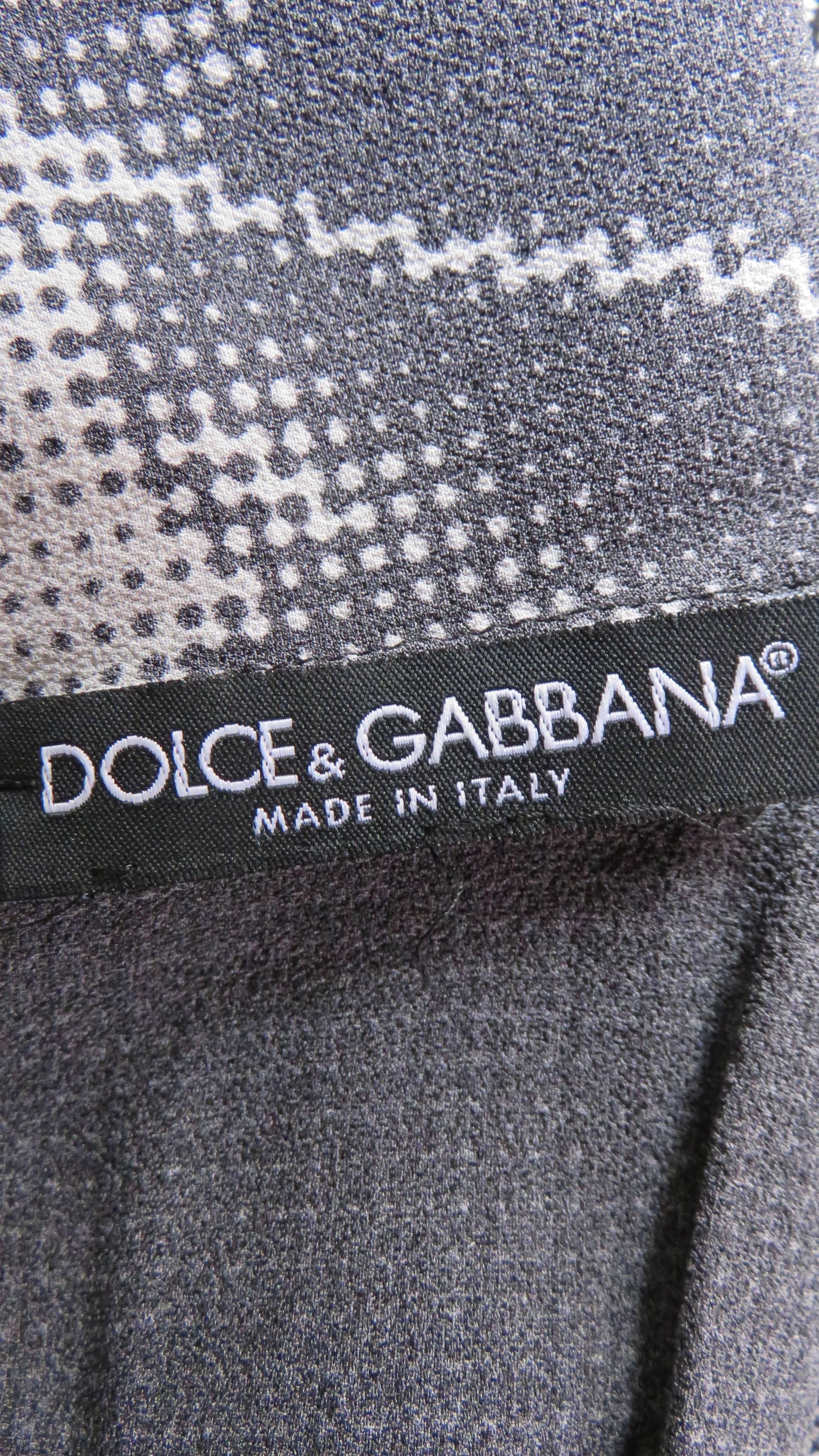 Women's Dolce & Gabbana Vintage Silk Cat Print Dress