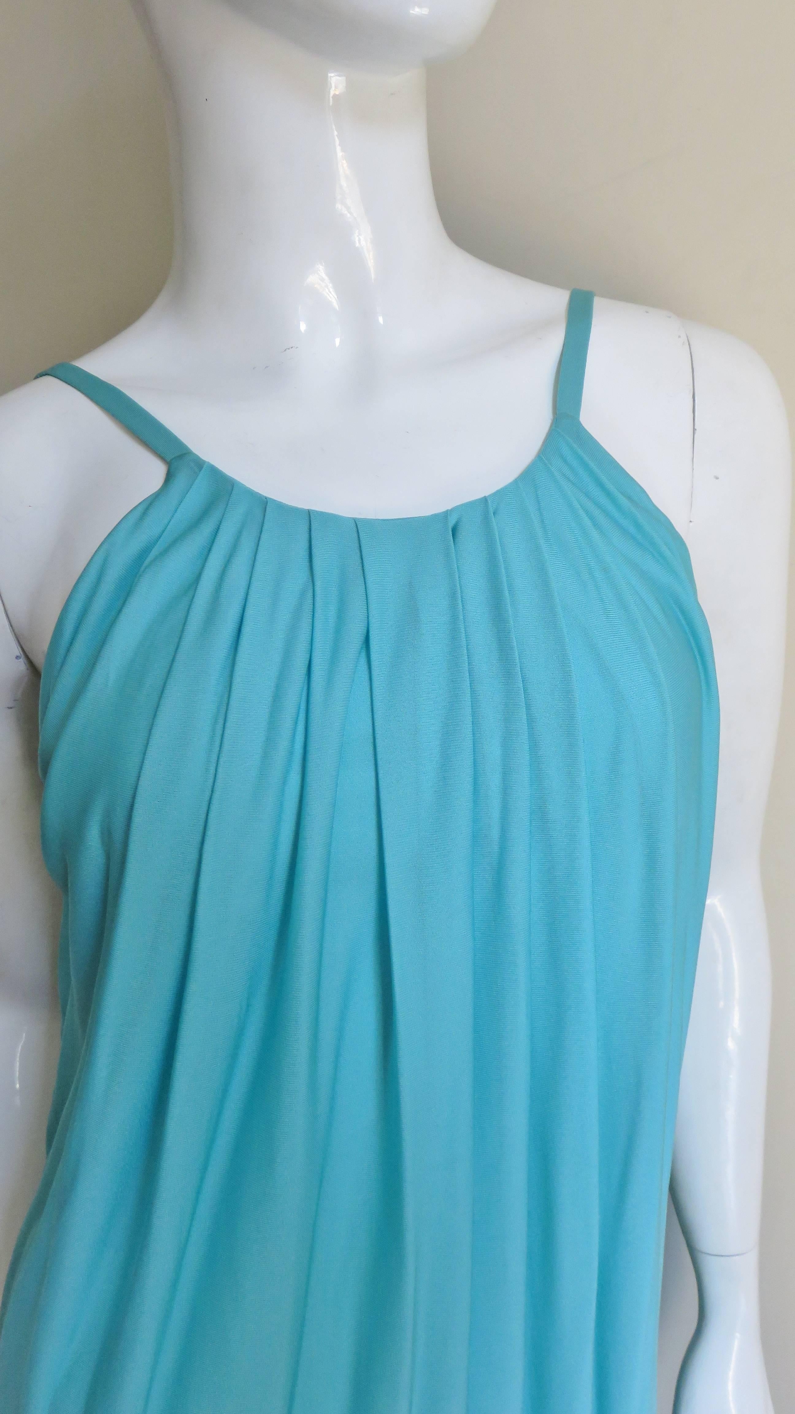 Versace Backless Draped Dress In Excellent Condition In Water Mill, NY
