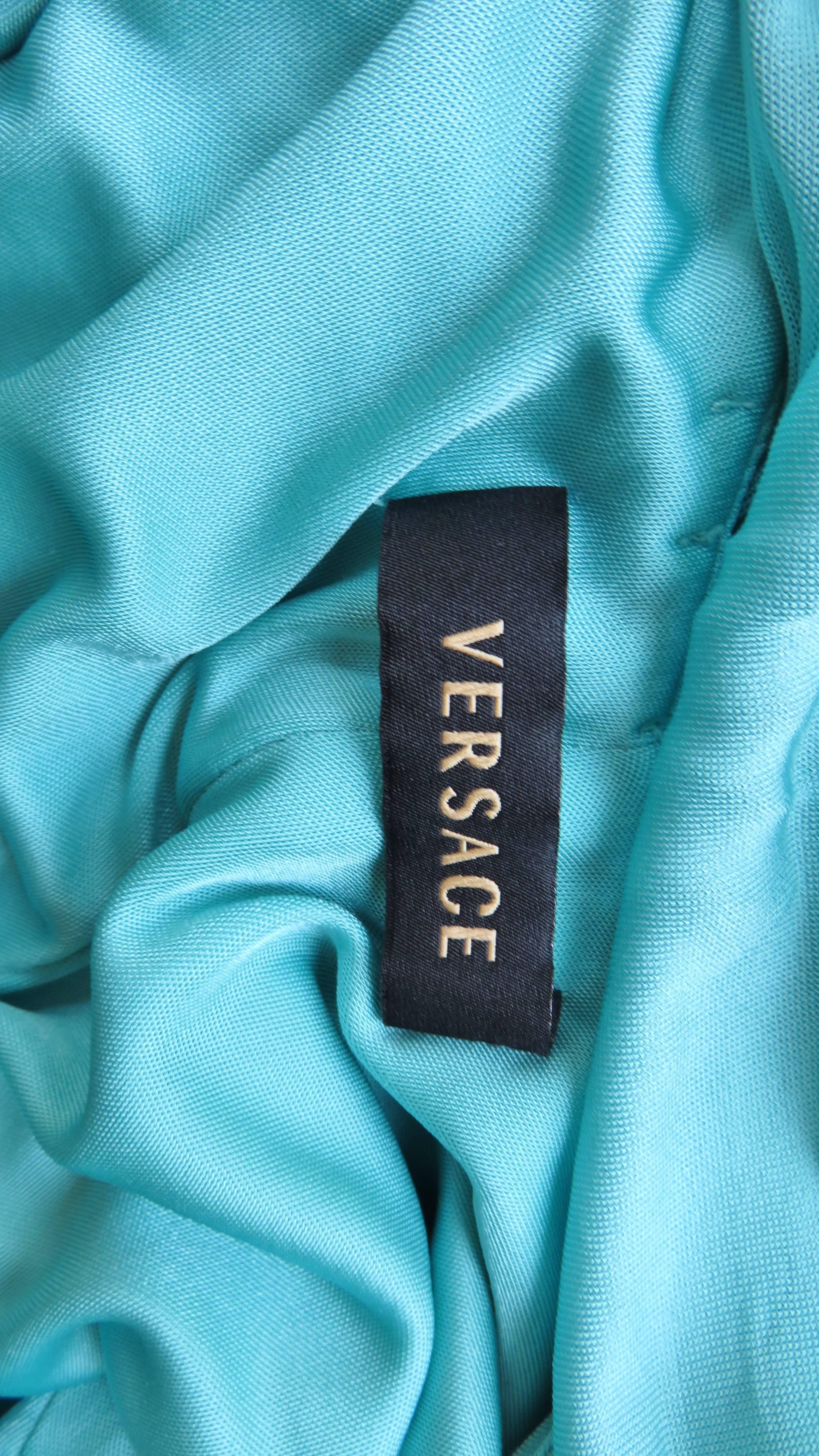 Versace Backless Draped Dress 5