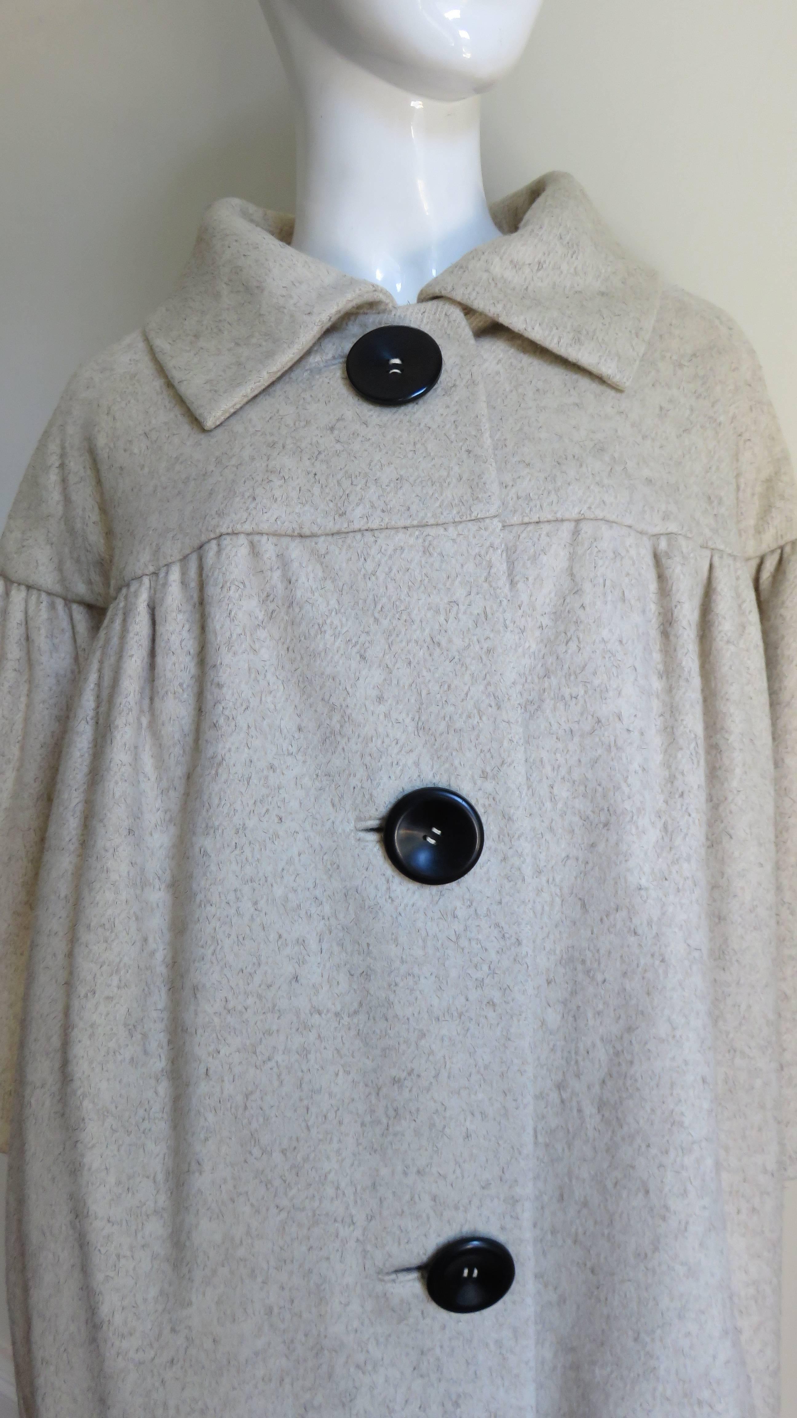 Gray 1950s Norman Norell Coat