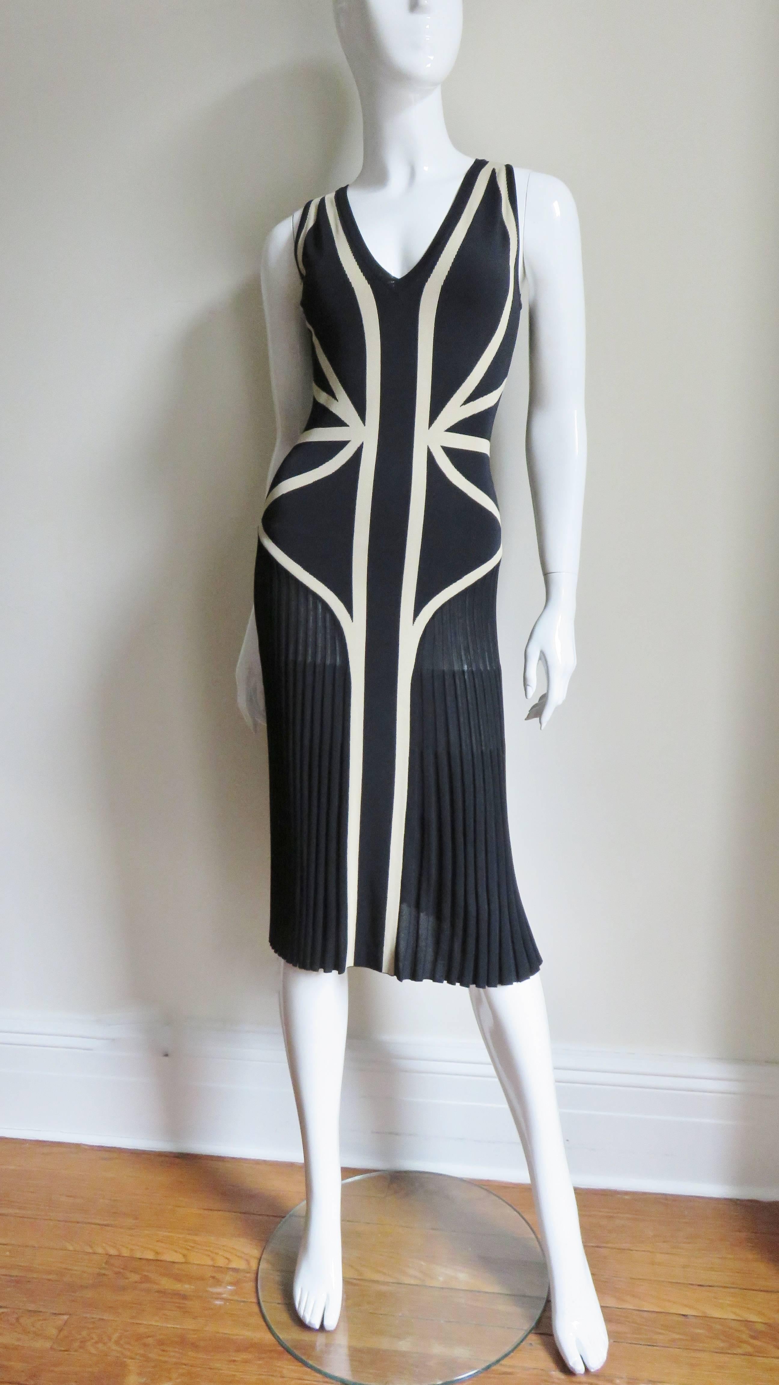 Women's Alexander McQueen Geometric Color Block Dress For Sale