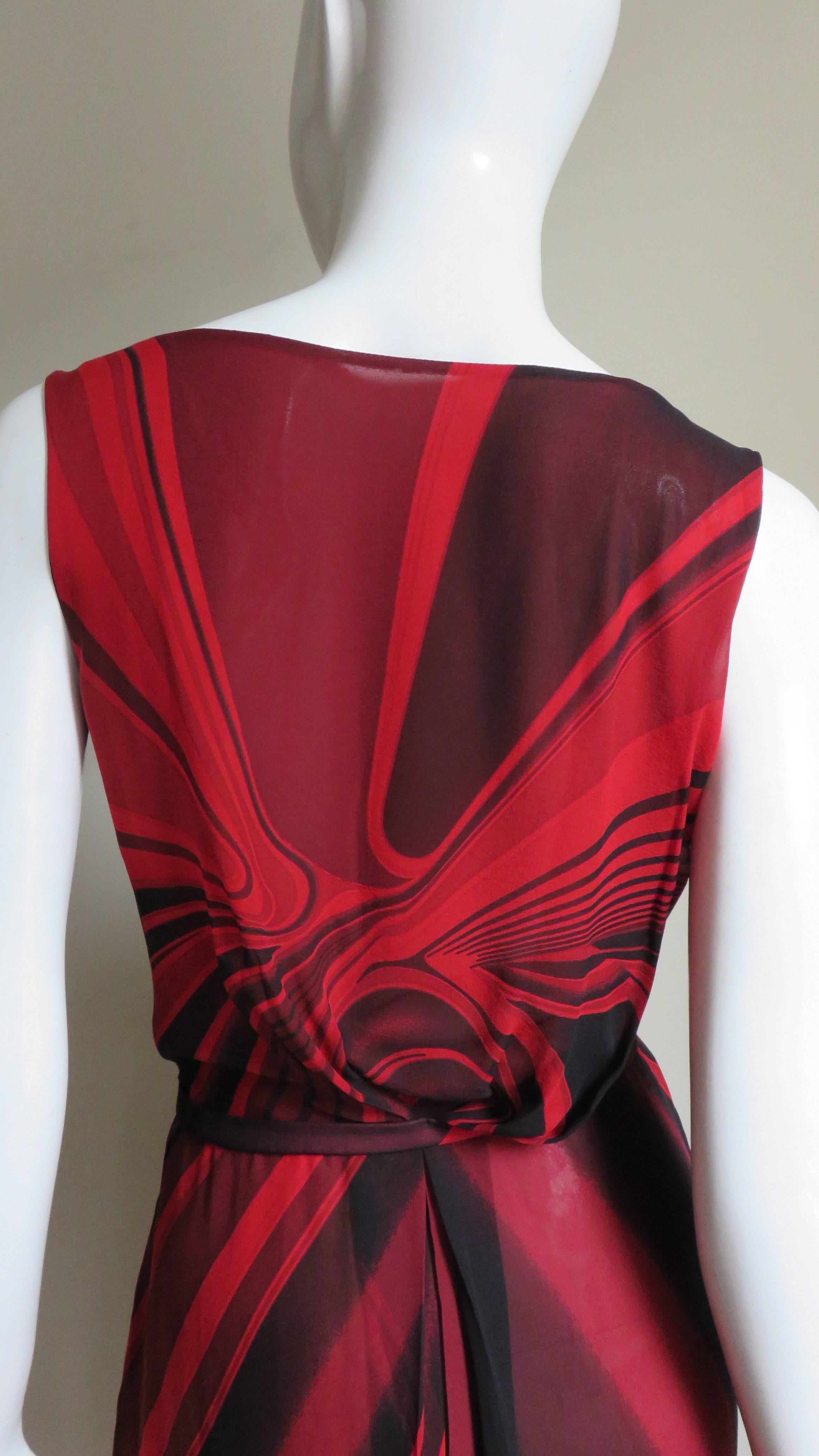 Gianni Versace Plunge Wrap Dress 2